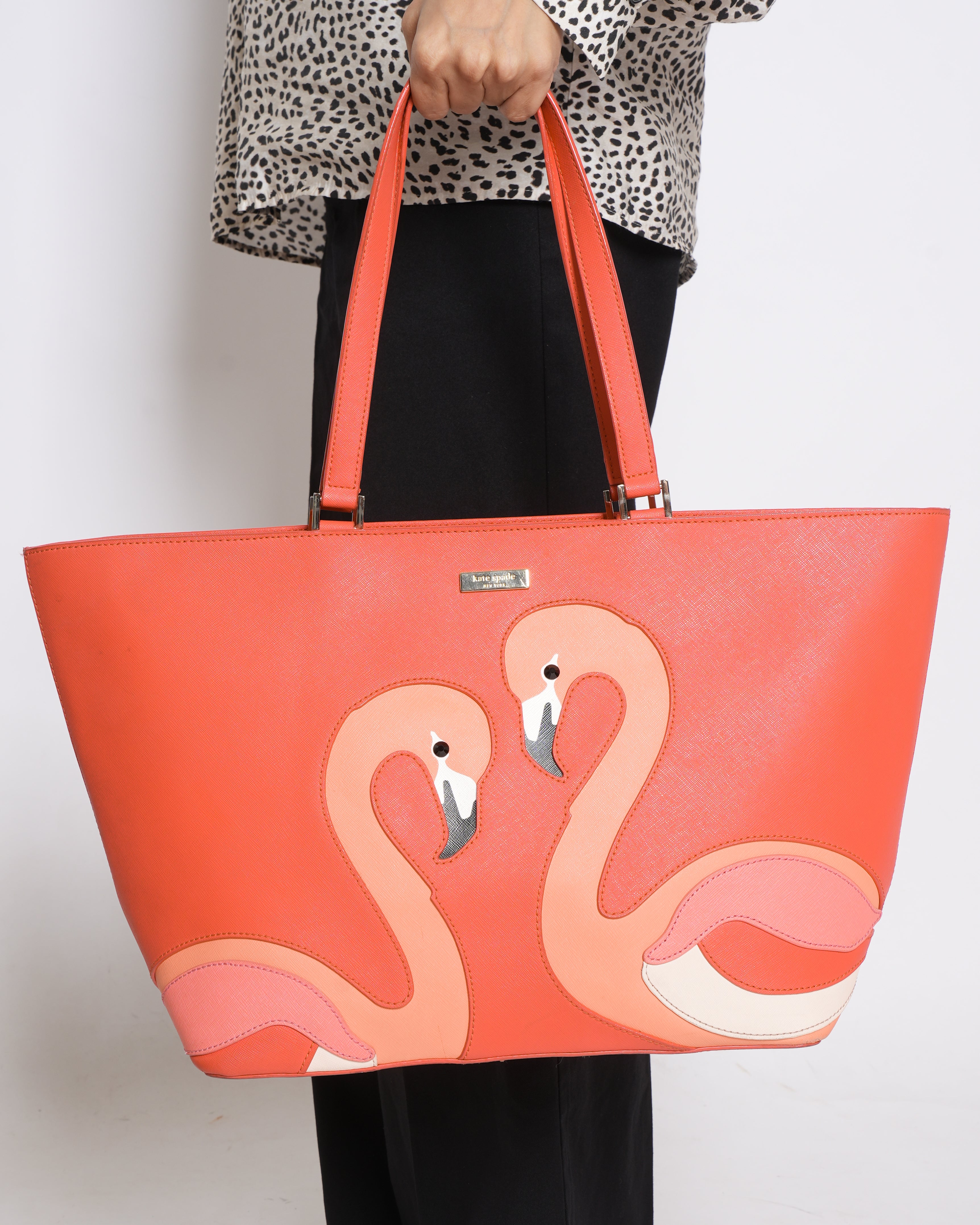 Kate Spade New York Take A Walk On The Wild Tote In Red