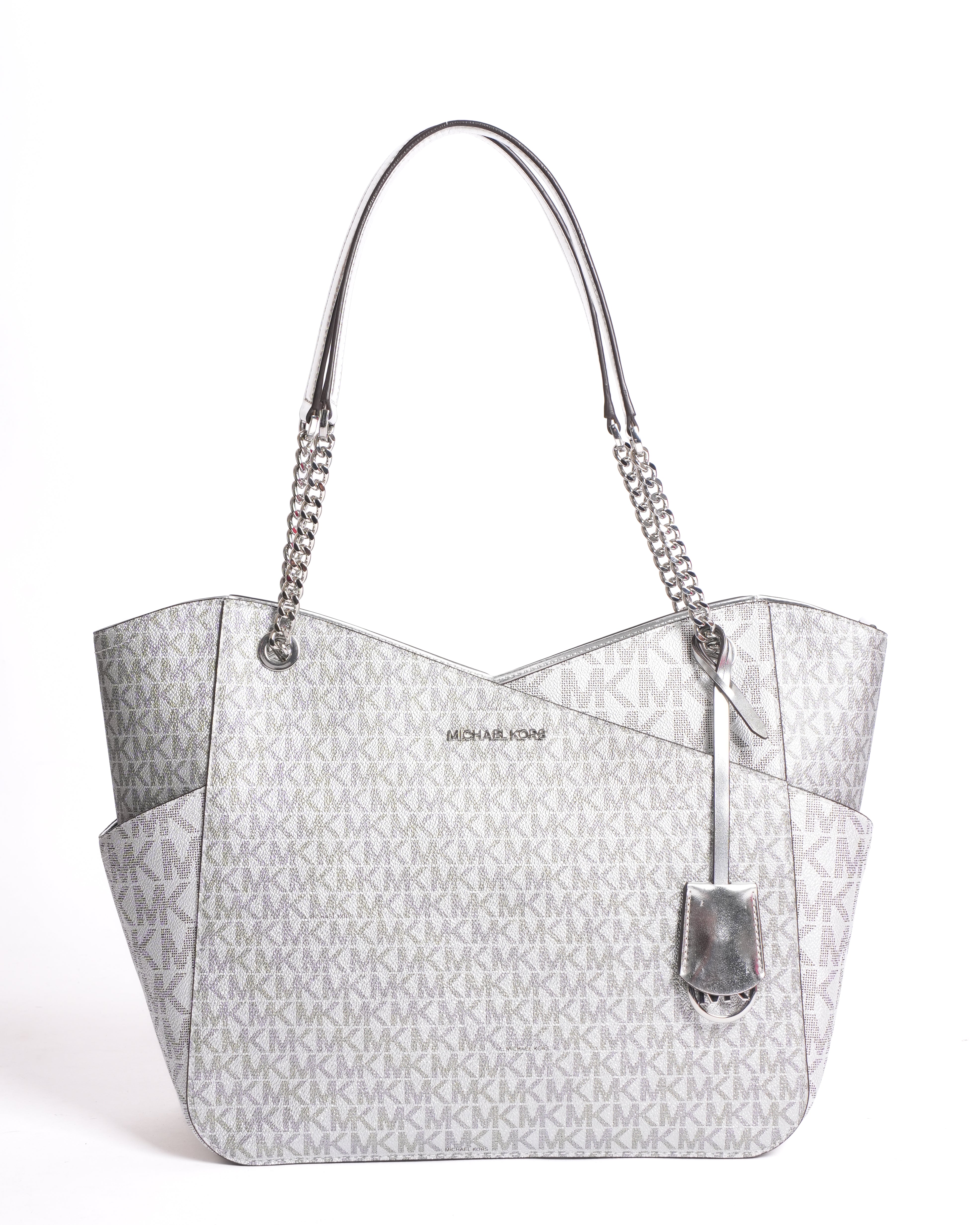New Michael Kors Large Tote in Signature Monogram Canvas