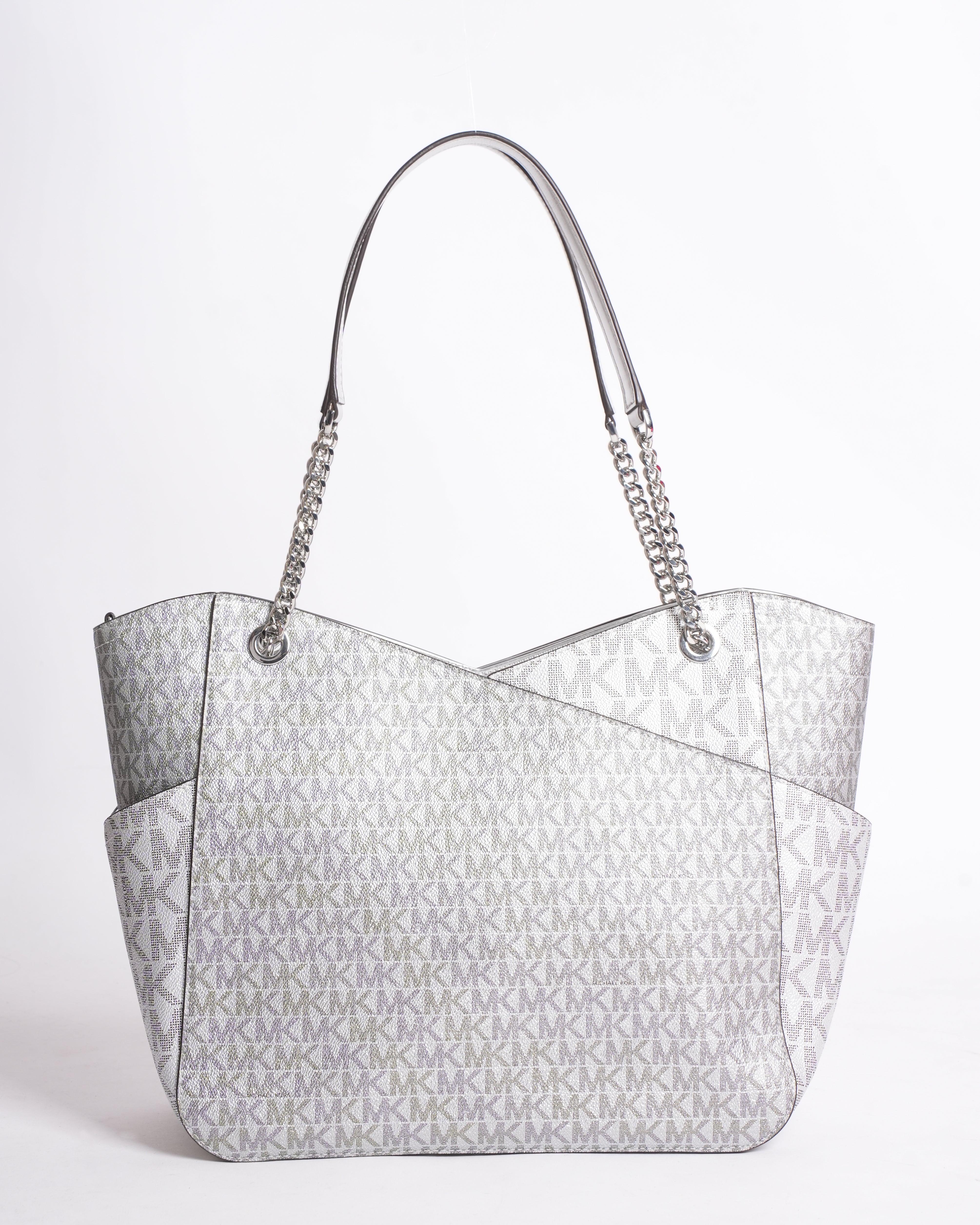 New Michael Kors Large Tote in Signature Monogram Canvas