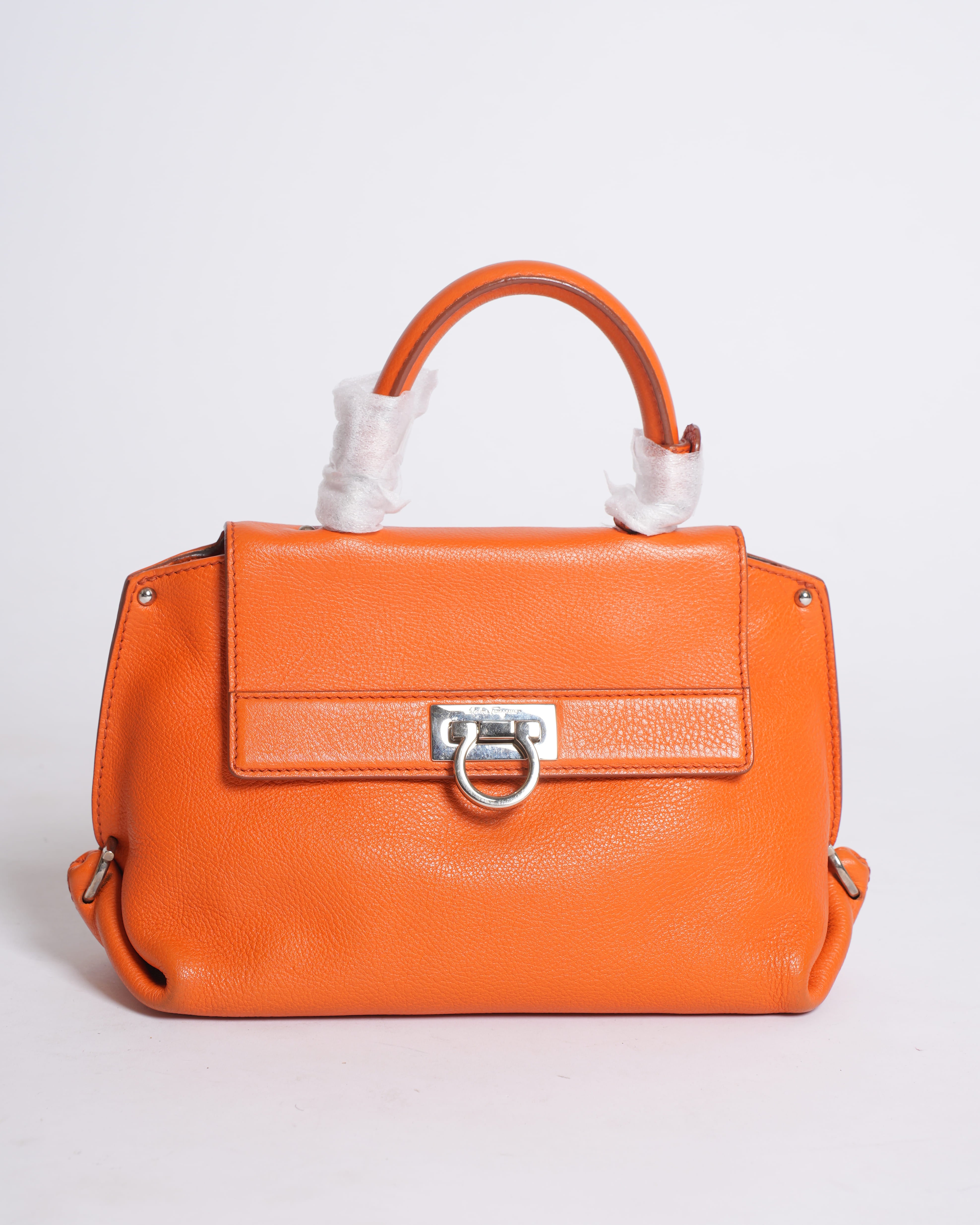 Salvatore Ferragamo Orange Crossbody