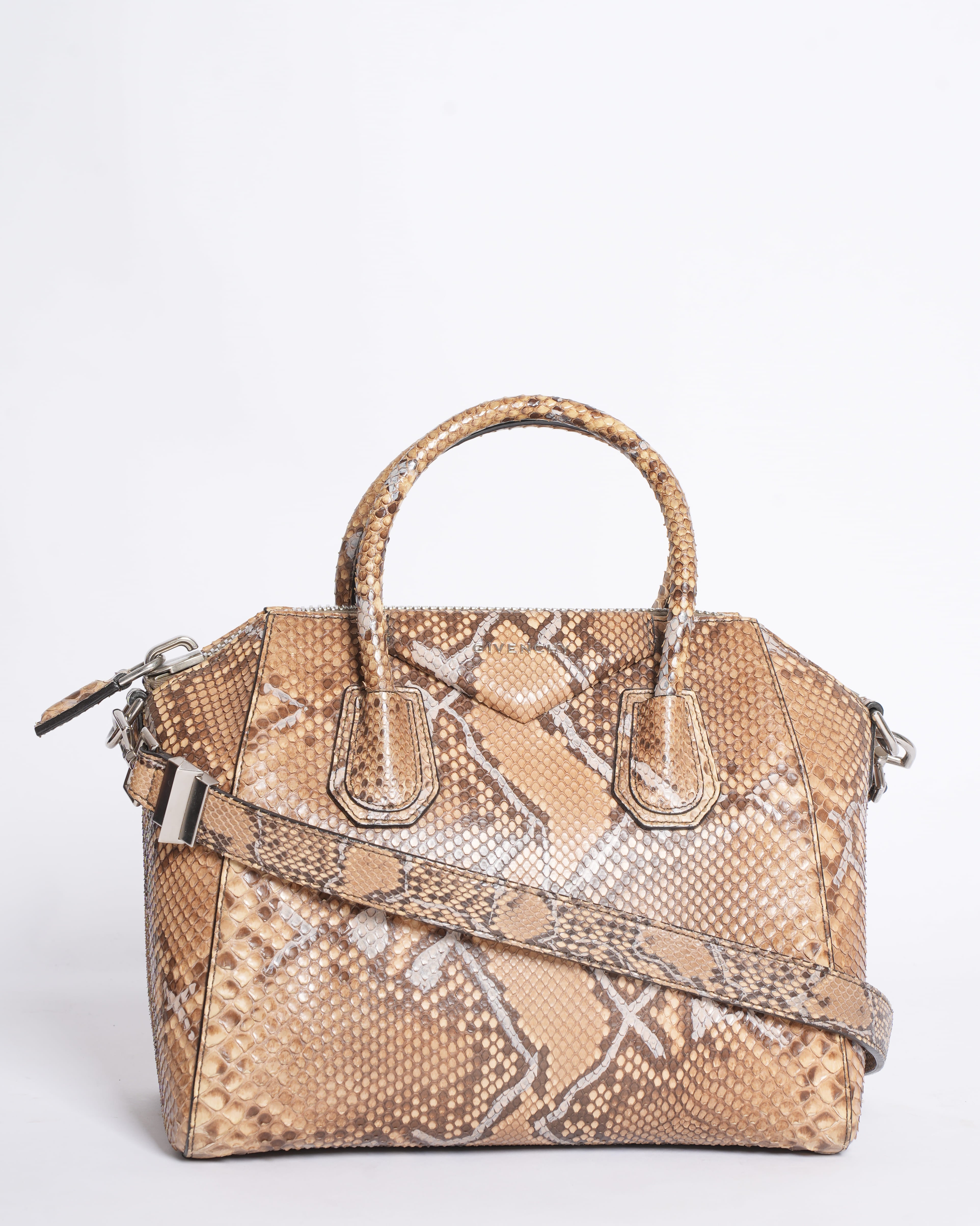 Givenchy Mini Antigona Python Satchel Bag