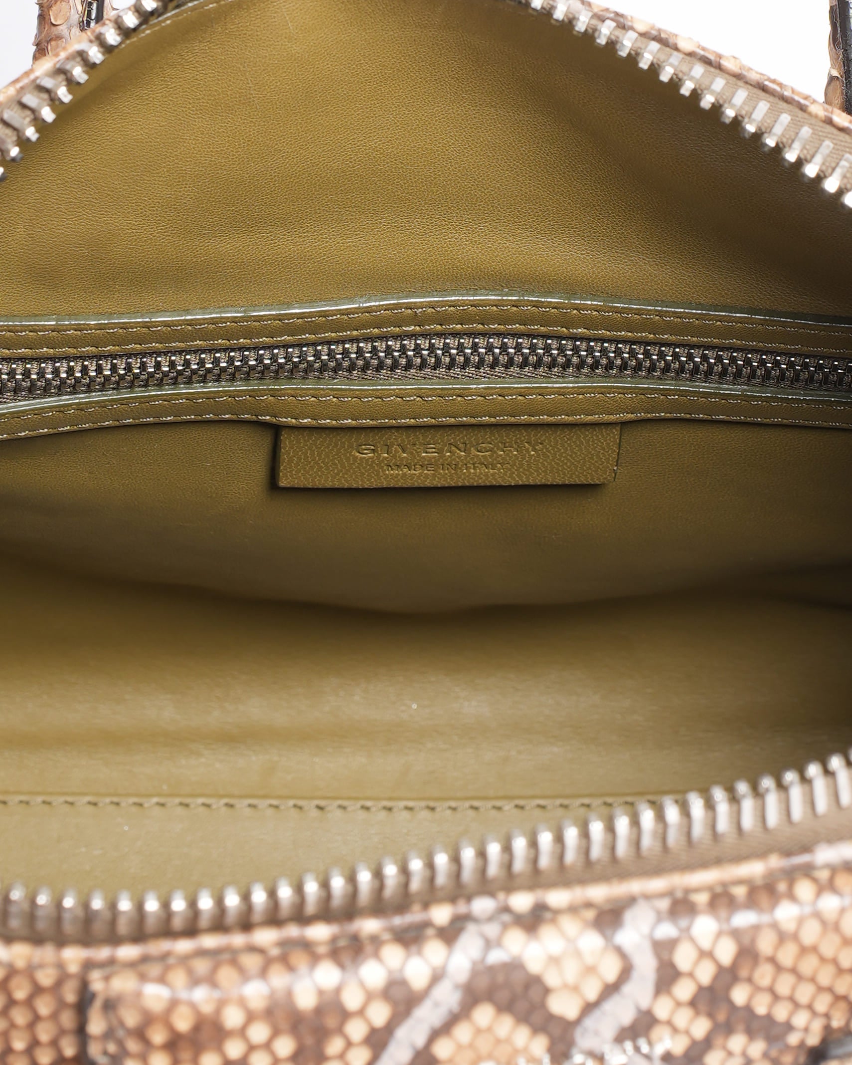 Givenchy Mini Antigona Python Satchel Bag