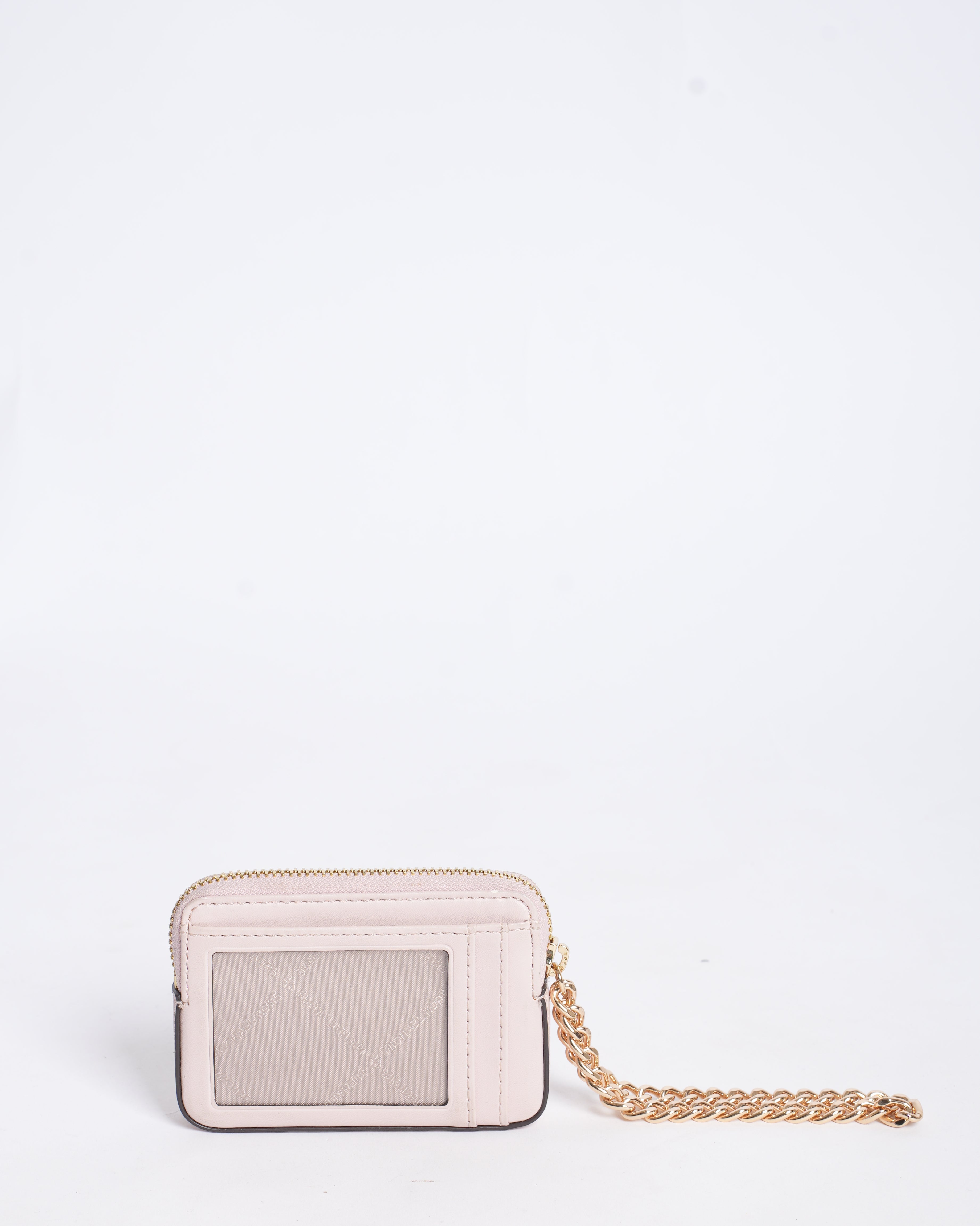 Michael Kors Medium Signature Logo Chain Wallet / Card Case