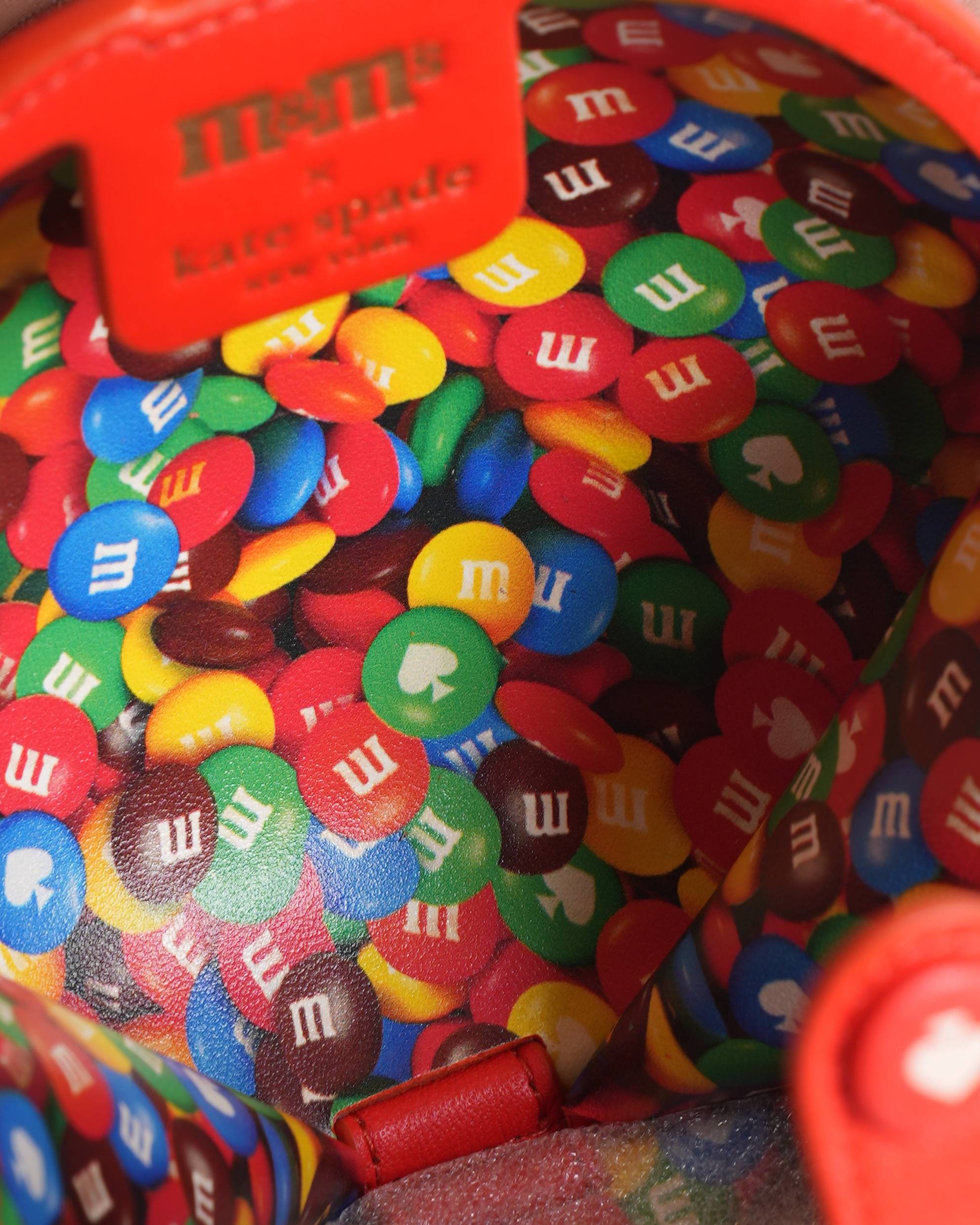 New Kate Spade x M&M Coin Crossbody Bag In Red