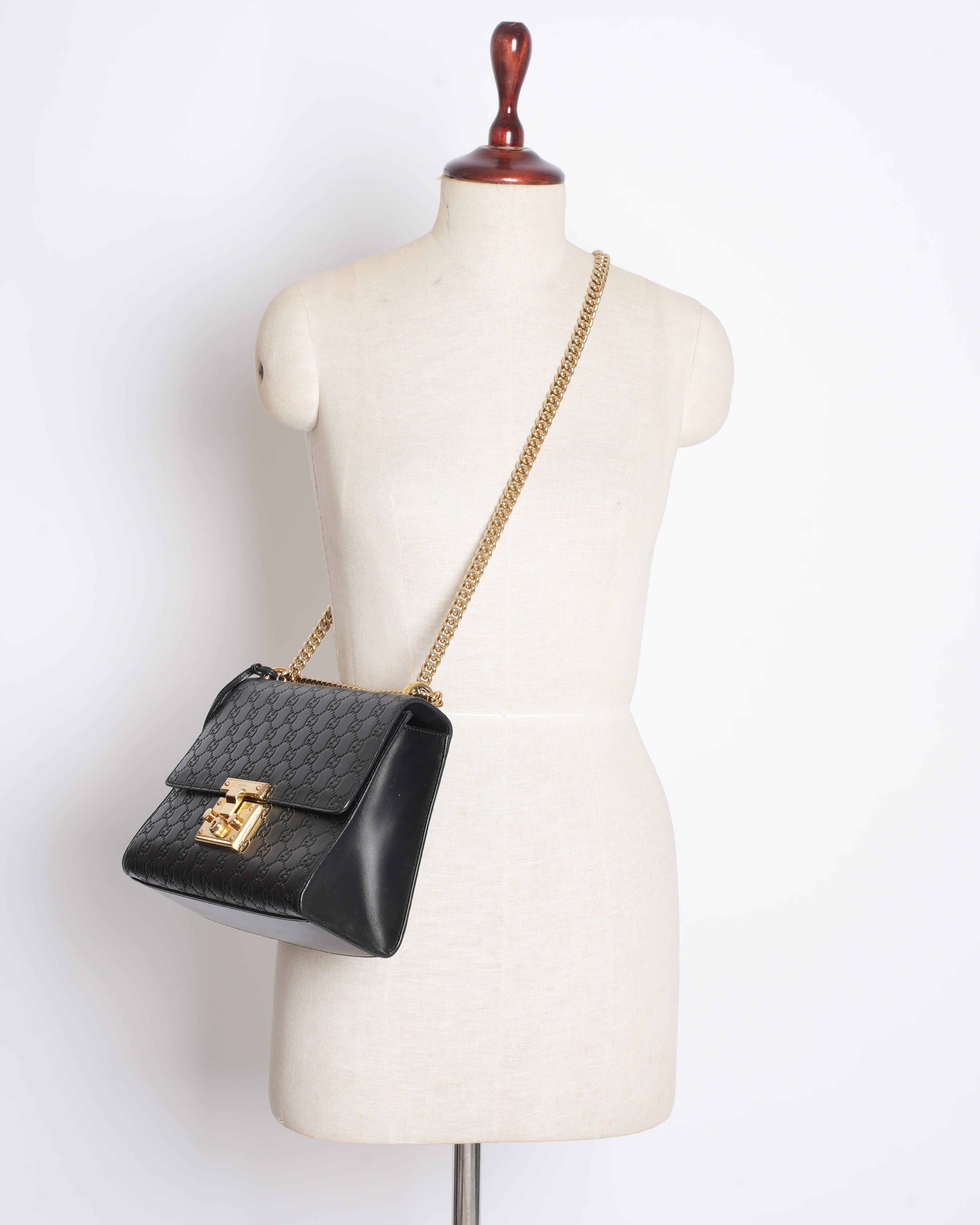 Gucci Guccissima Emily Shoulder Bag in Black