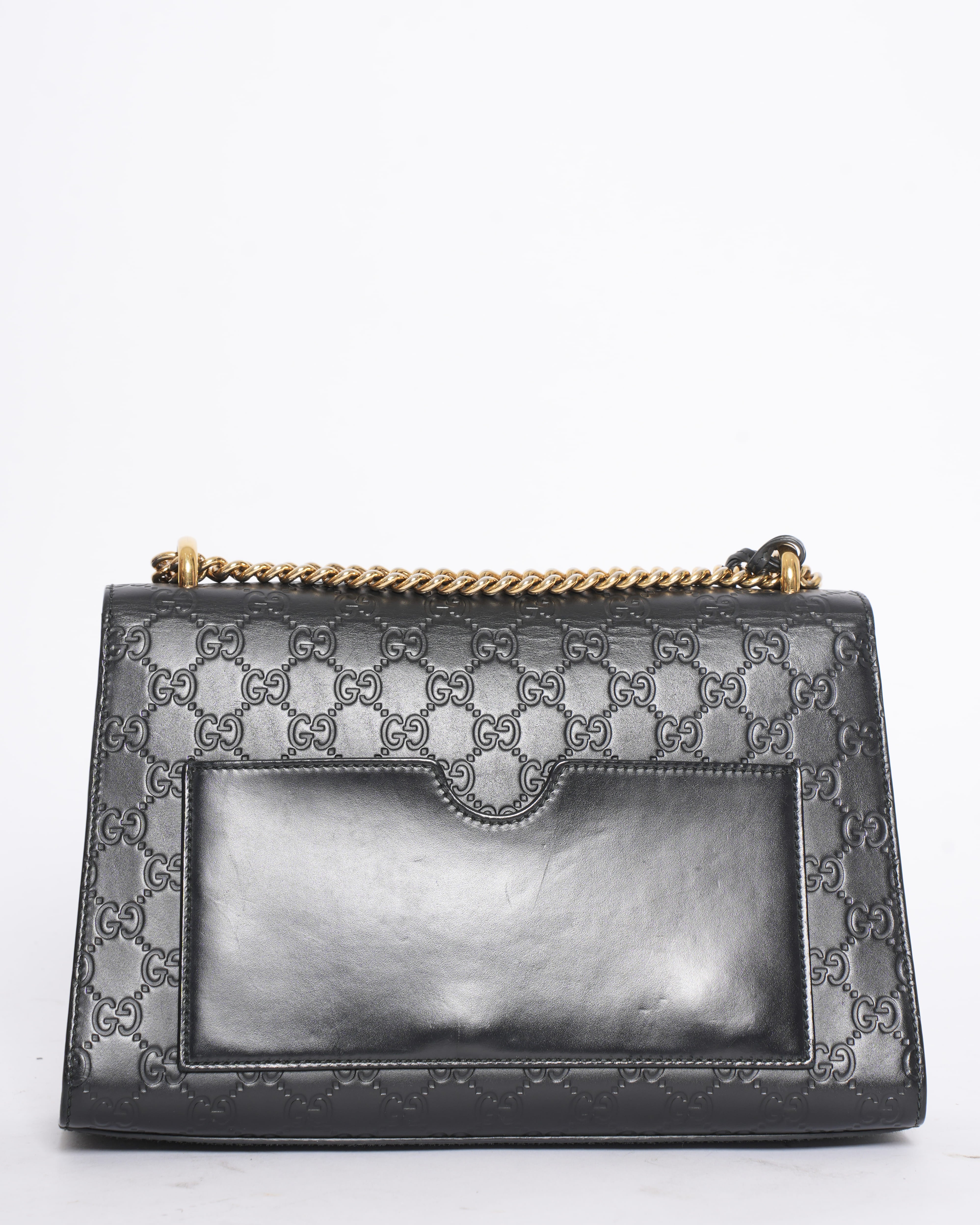 Gucci Guccissima Emily Shoulder Bag in Black