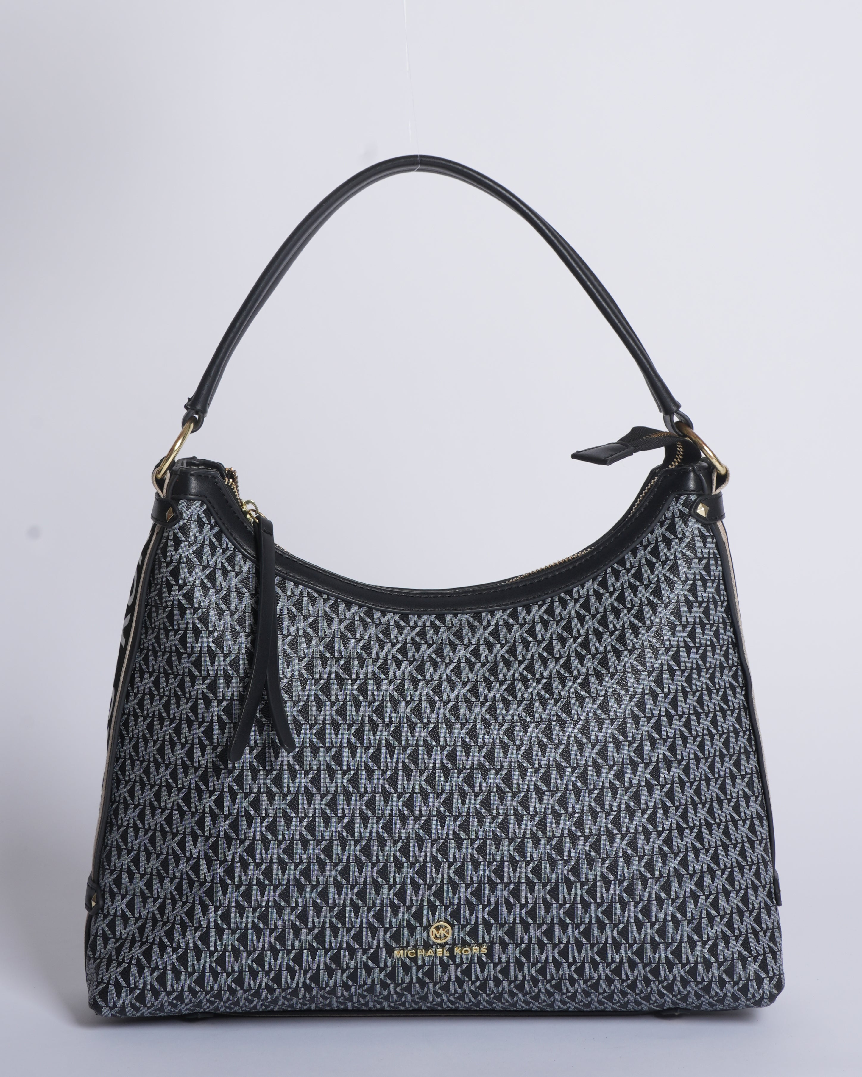 MK Monogram Shoulder Bag In Black