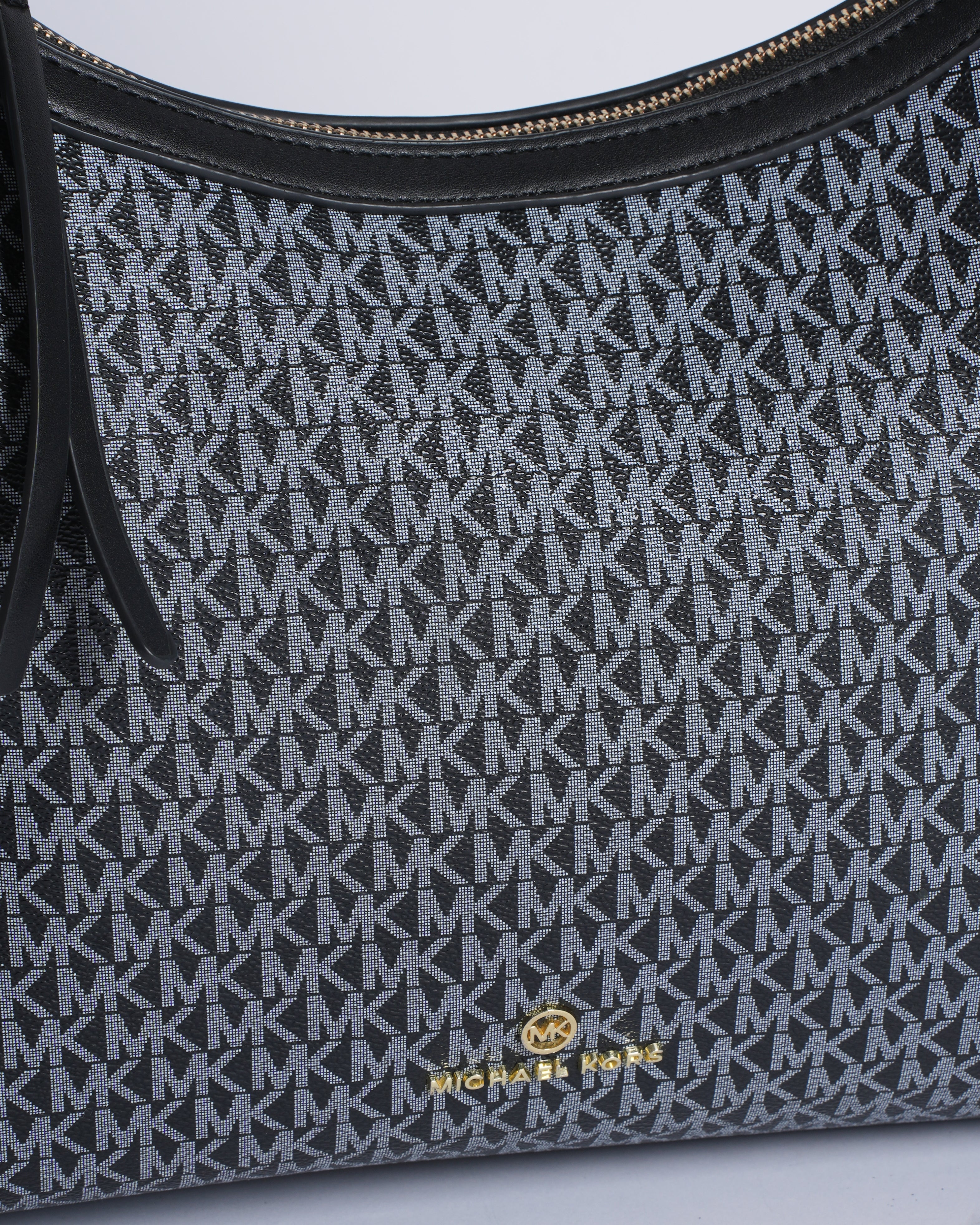 MK Monogram Shoulder Bag In Black