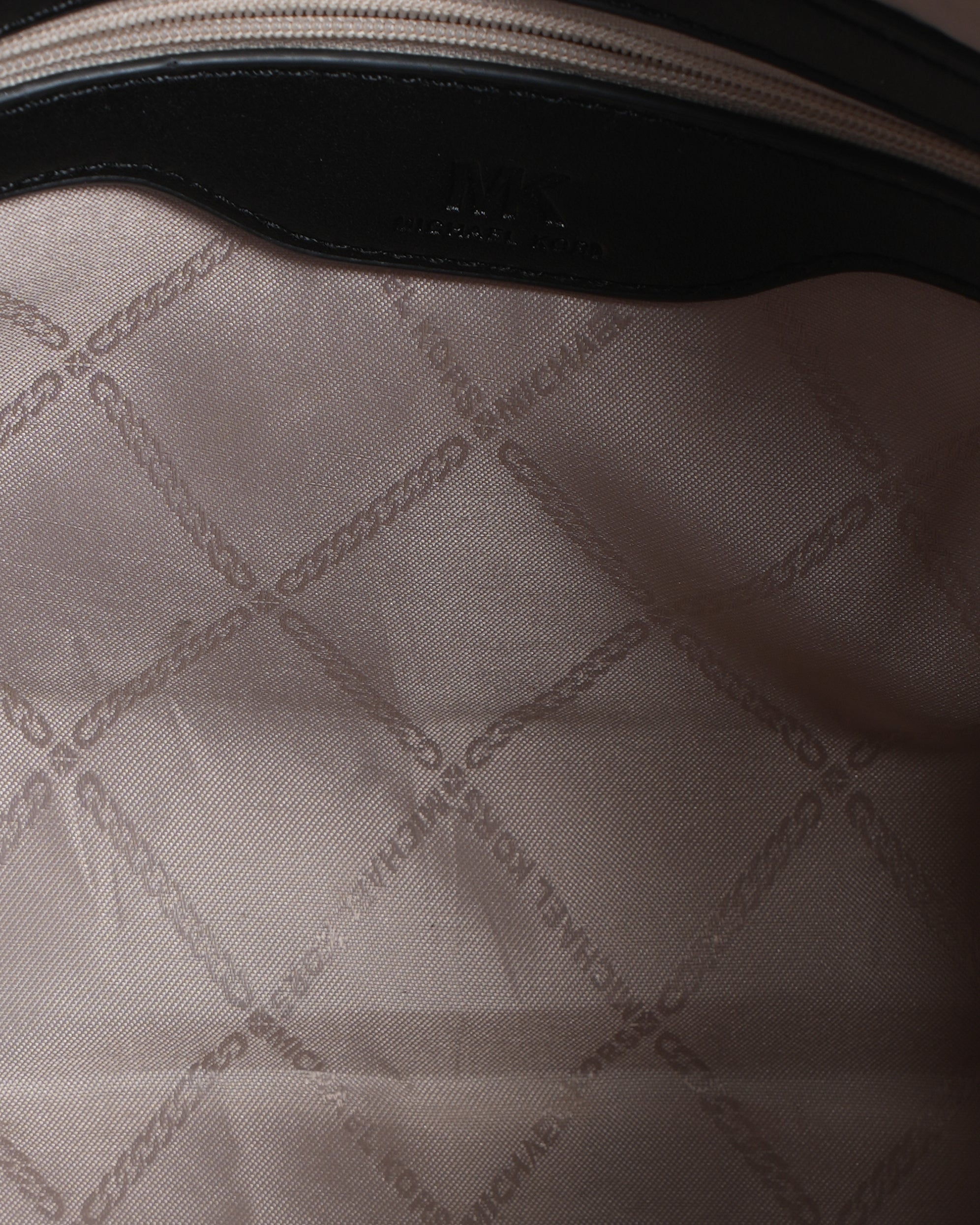 MK Monogram Shoulder Bag In Black