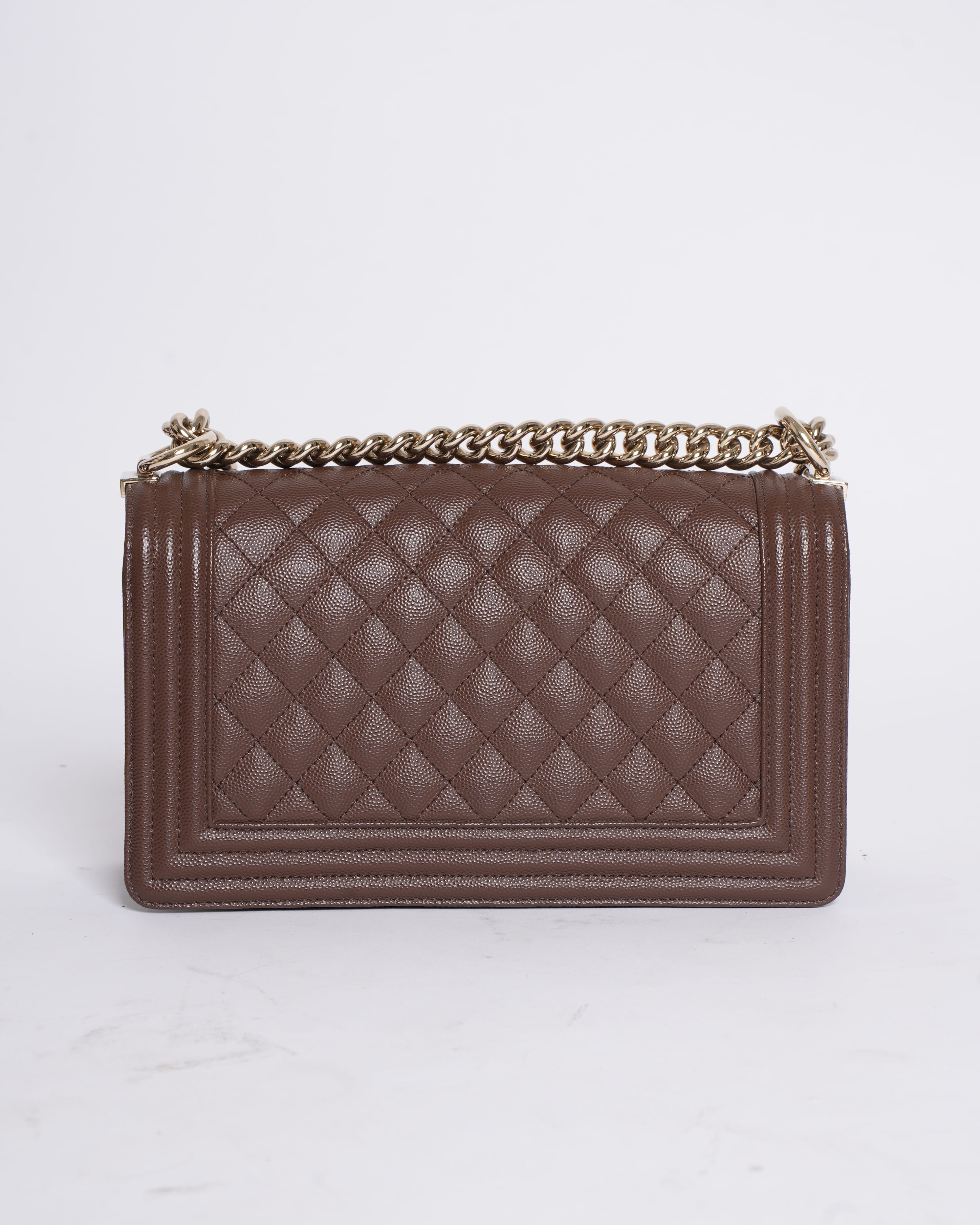 Chanel Medium Boy Bag In Brown