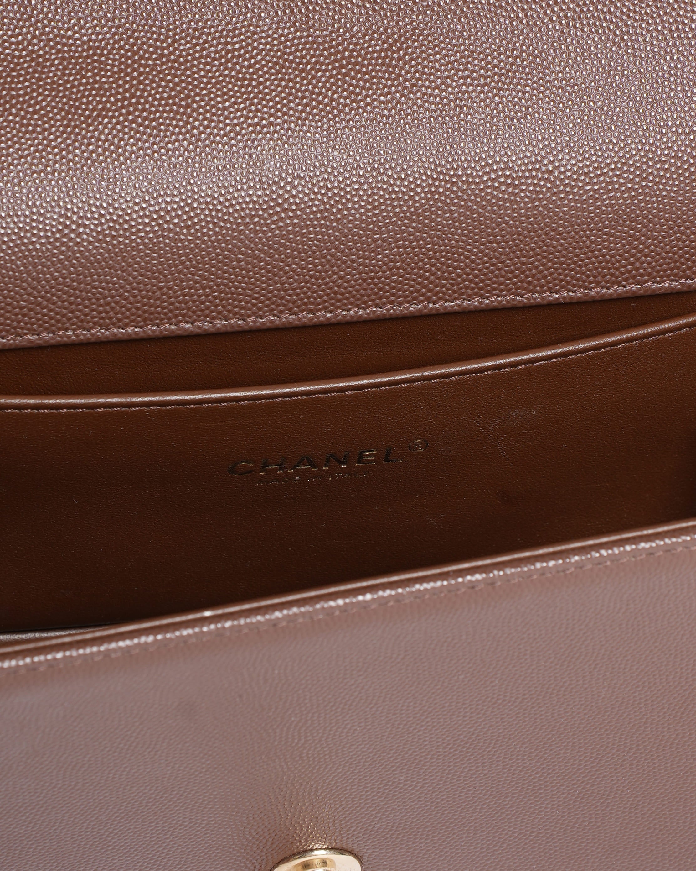 Chanel Medium Boy Bag In Brown