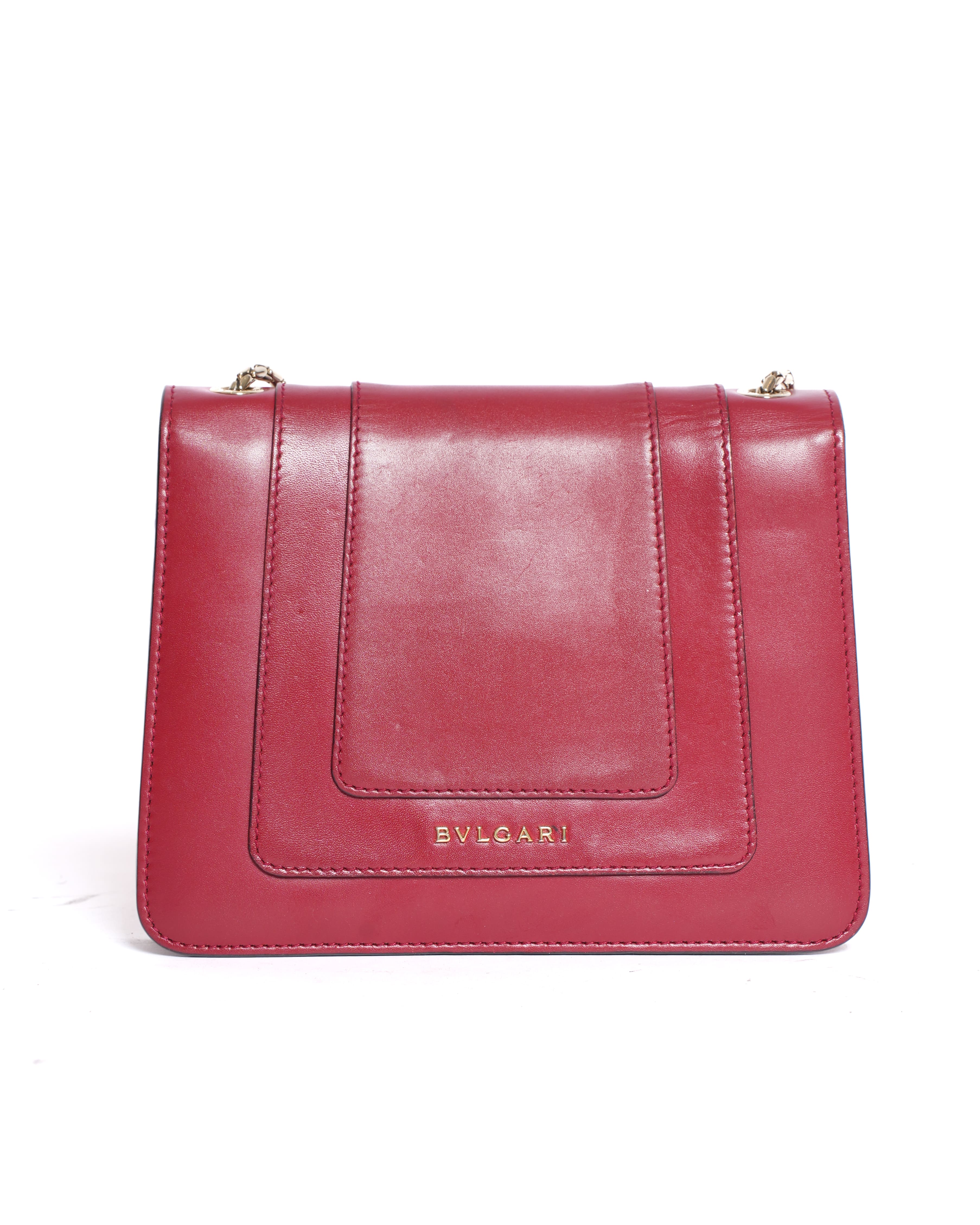 Bvlgari Serpenti Shoulder Bag in Red