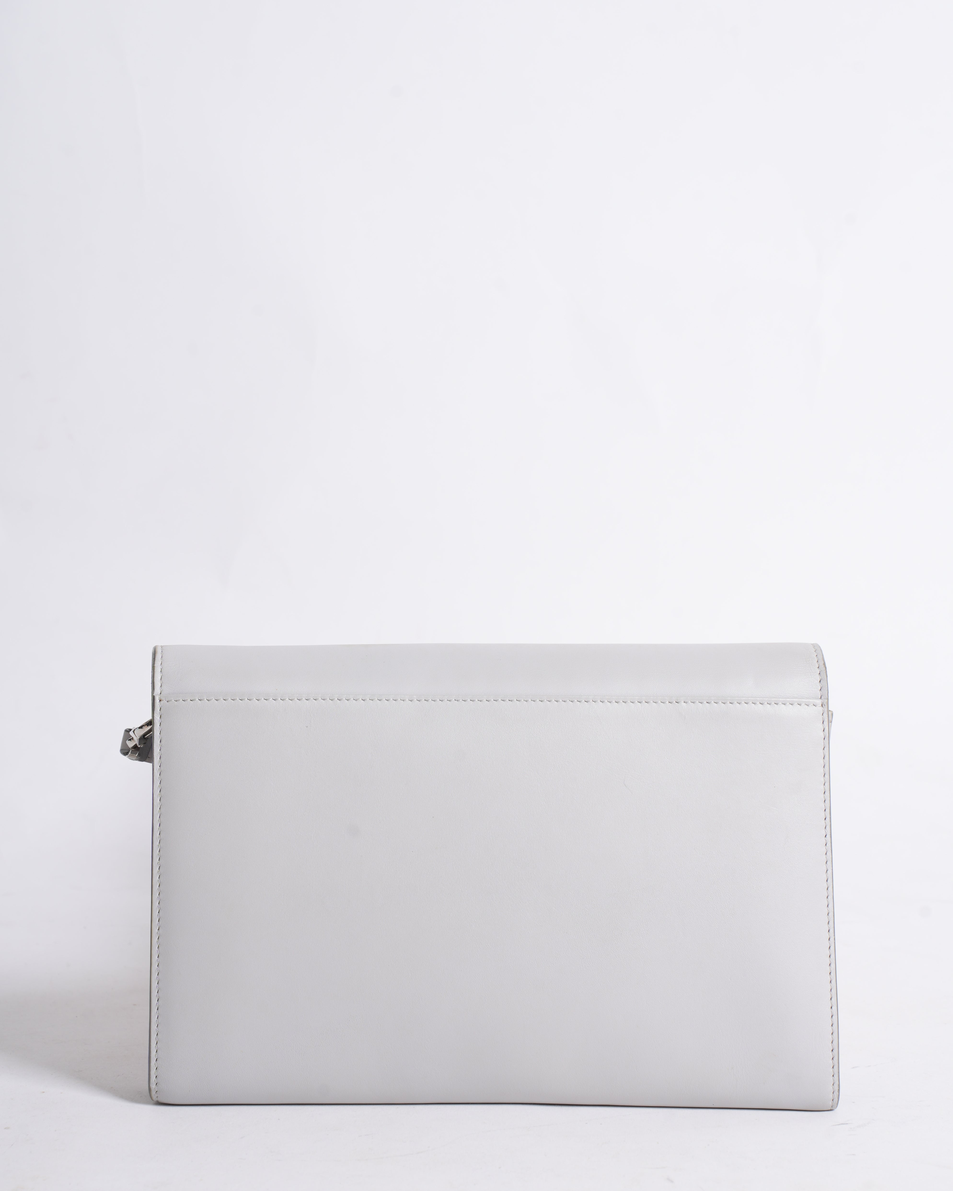 Tod’s Grey Studded Leather Crossbody Bag
