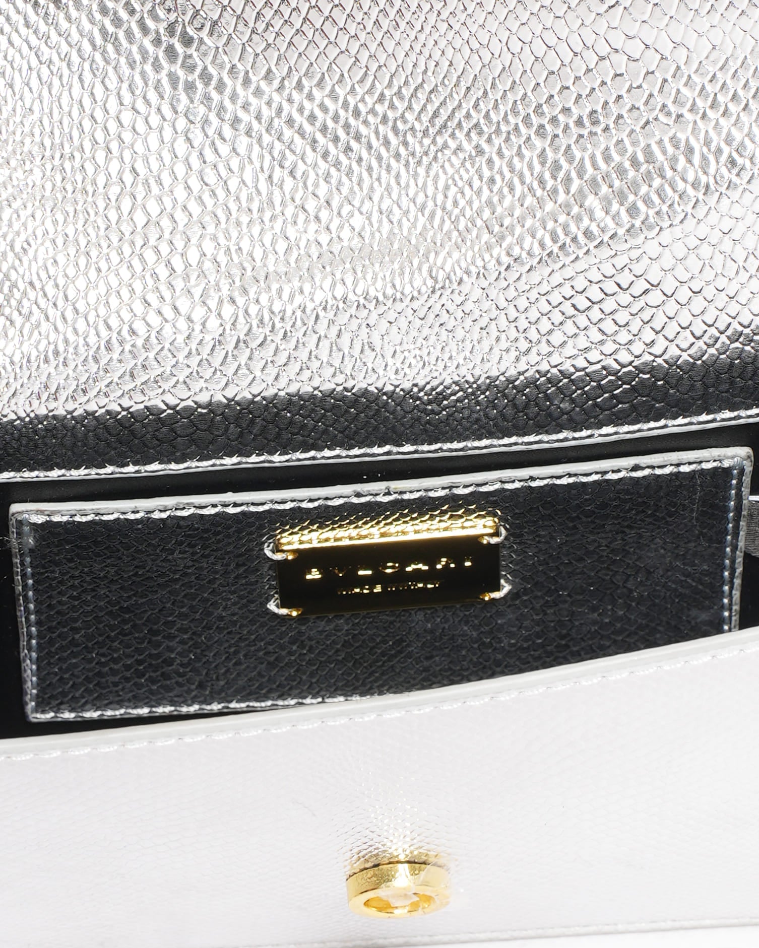 New Bvlgari Serpenti Forever Mini Silver Crossbody Bag