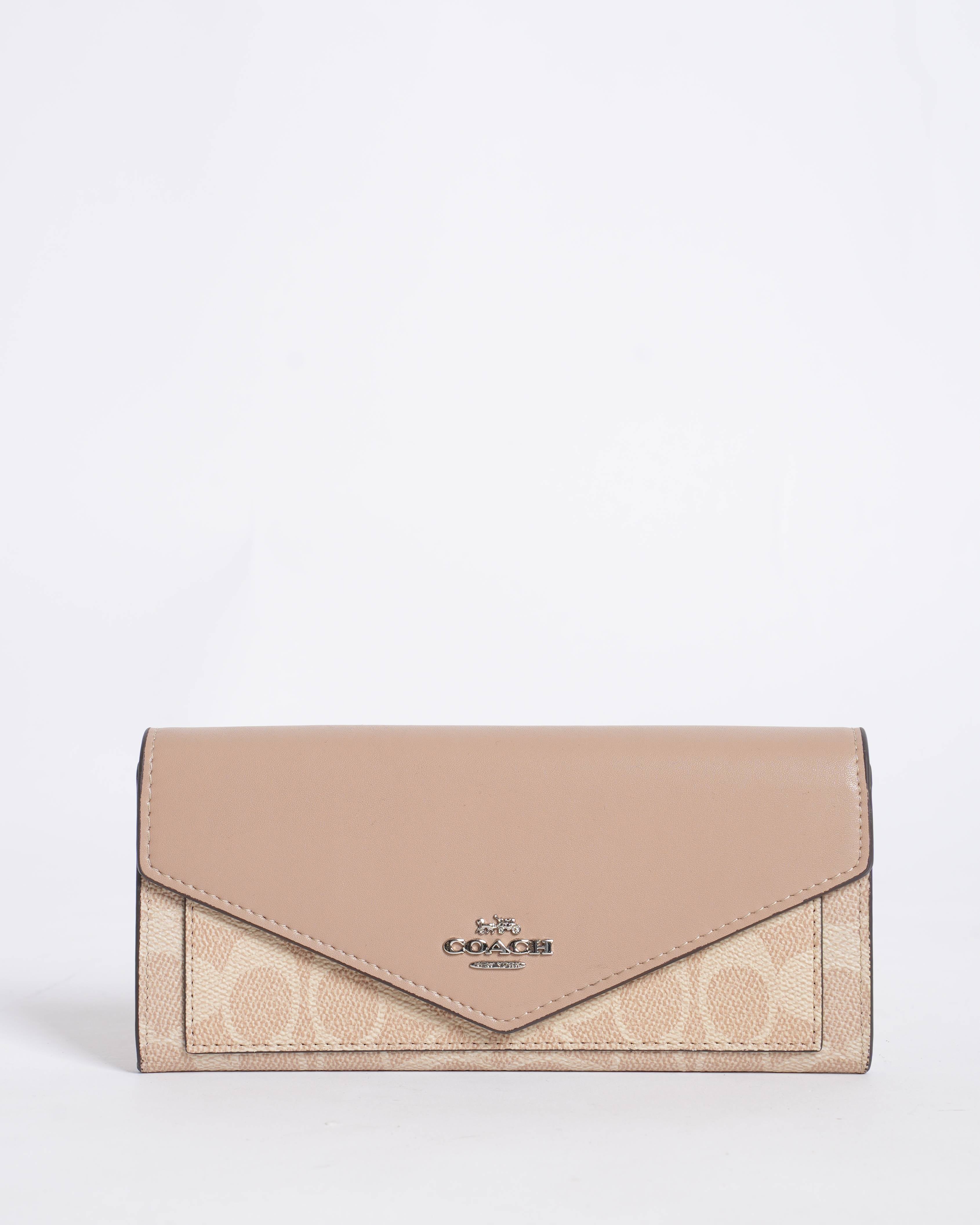 Coach Soft Wallet In Colorblock Signature Canvas
