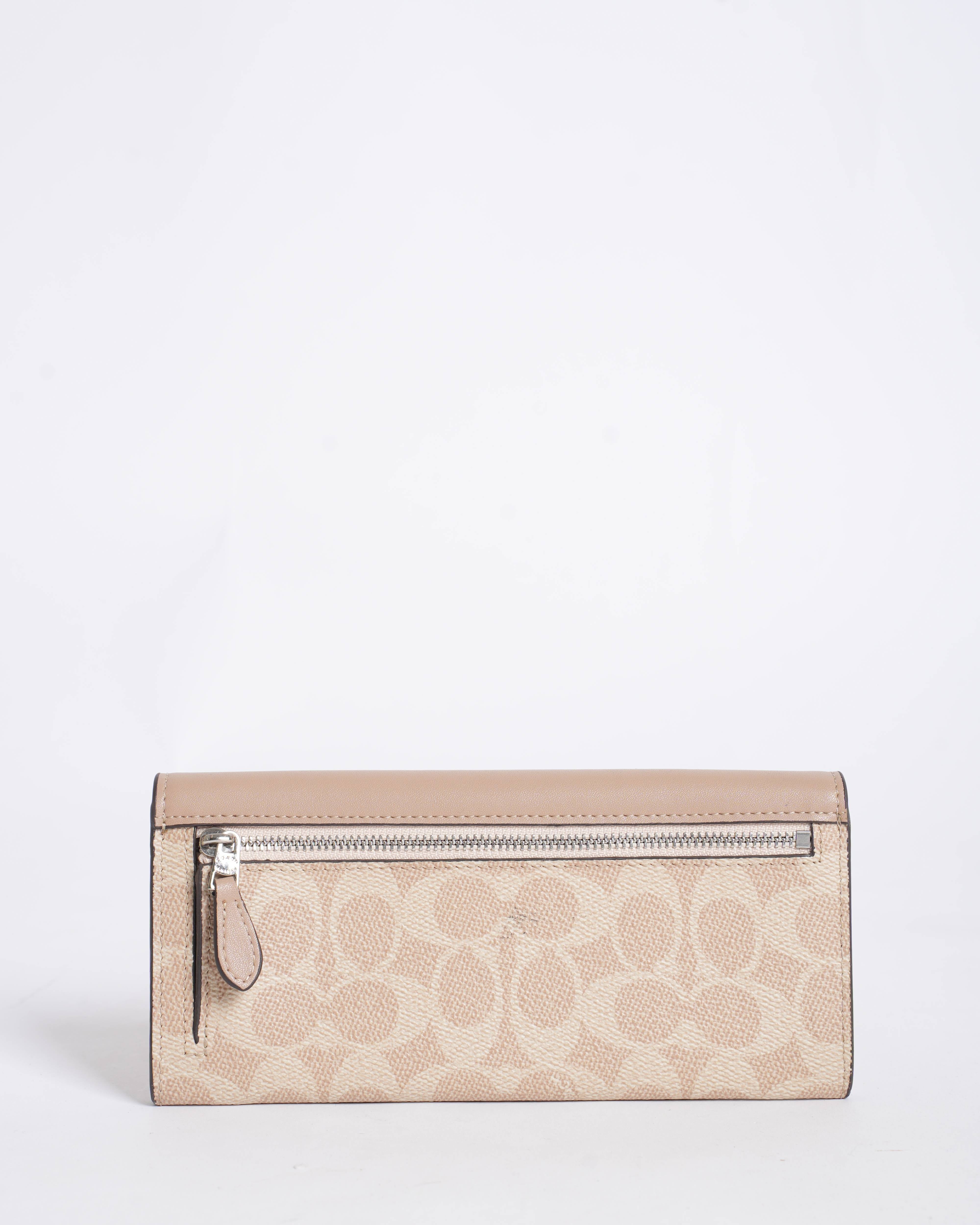 Coach Soft Wallet In Colorblock Signature Canvas