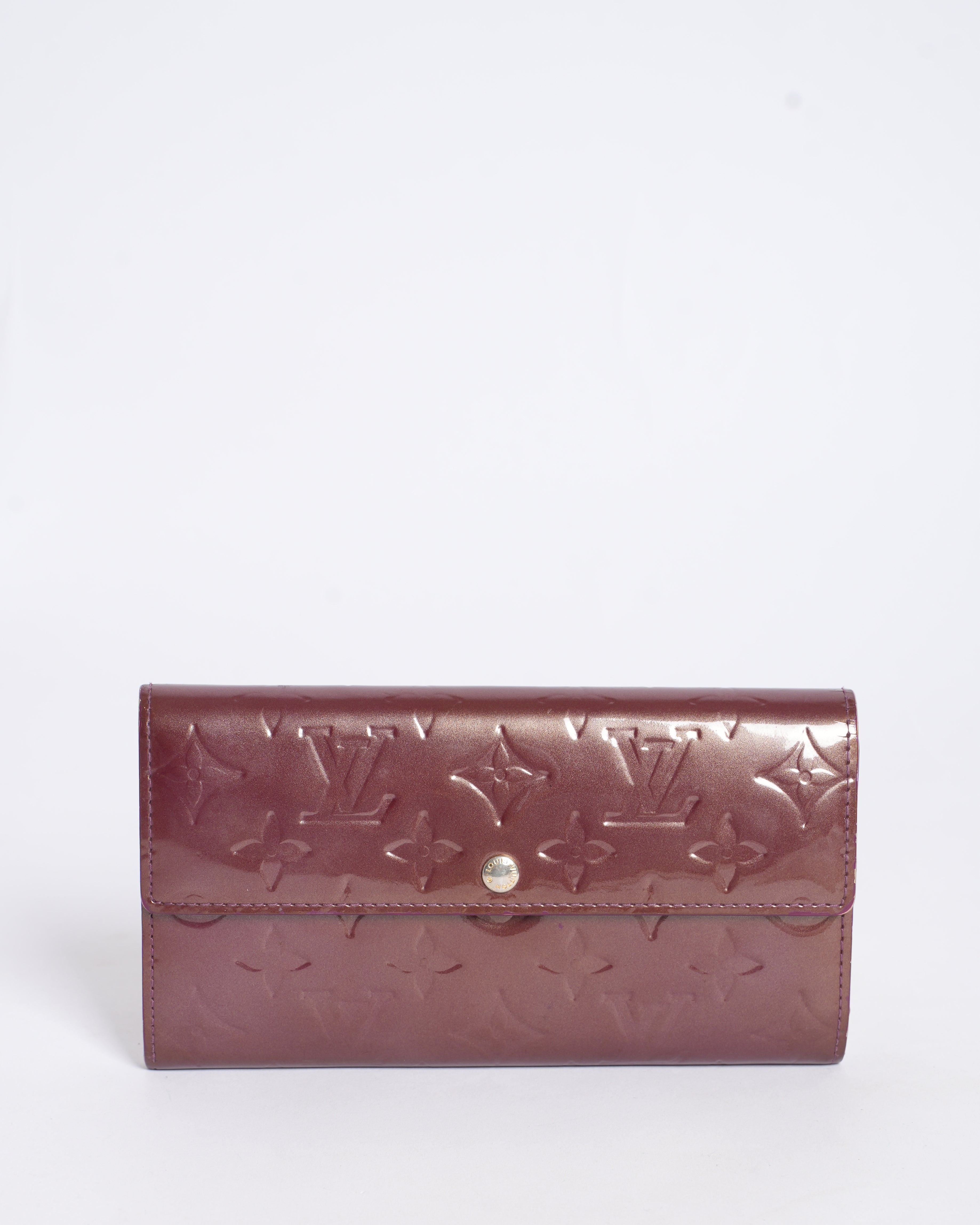 Louis Vuitton Monogram Snap Wallet In Patent Leather
