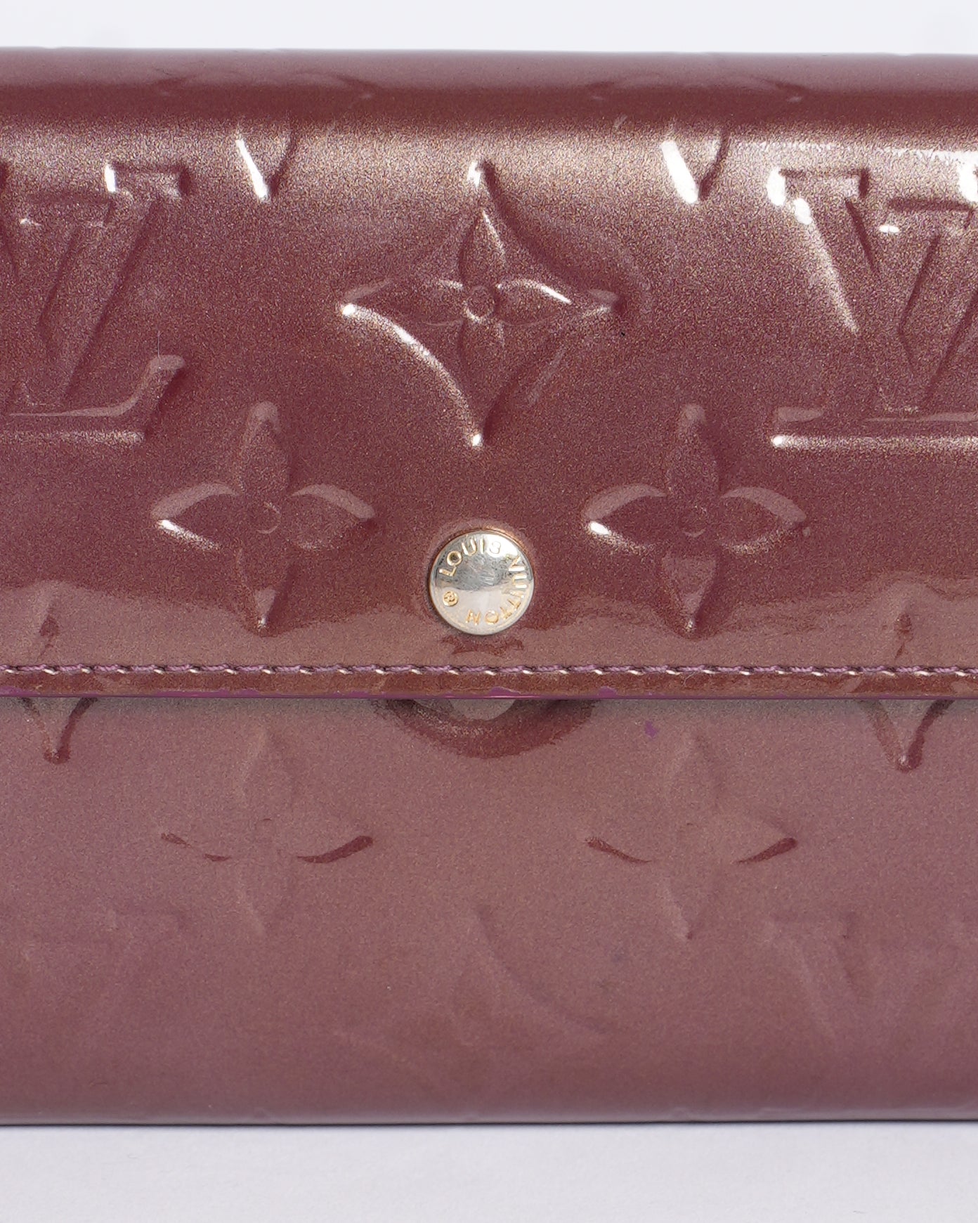 Louis Vuitton Monogram Snap Wallet In Patent Leather