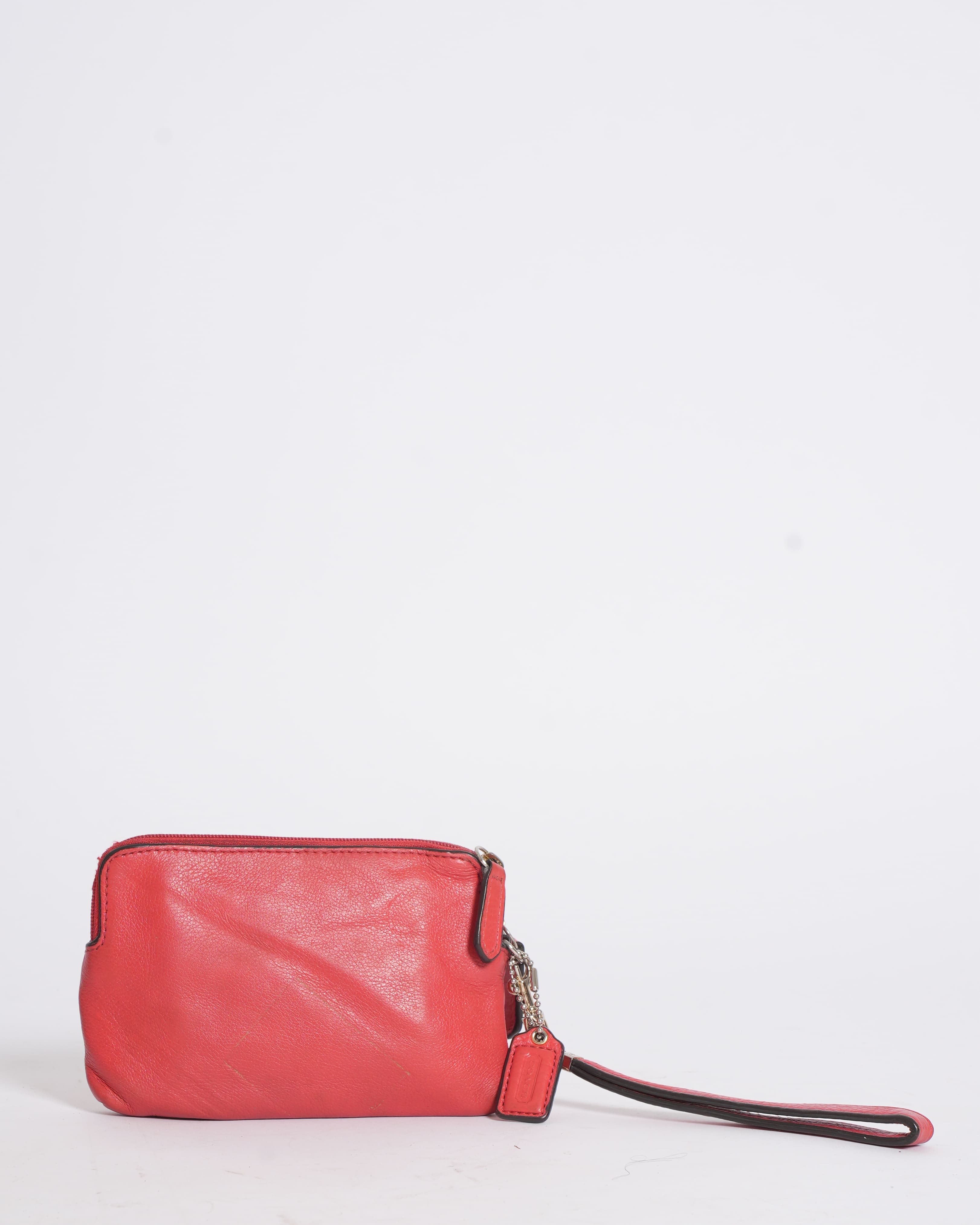 Coach Red Wristlet