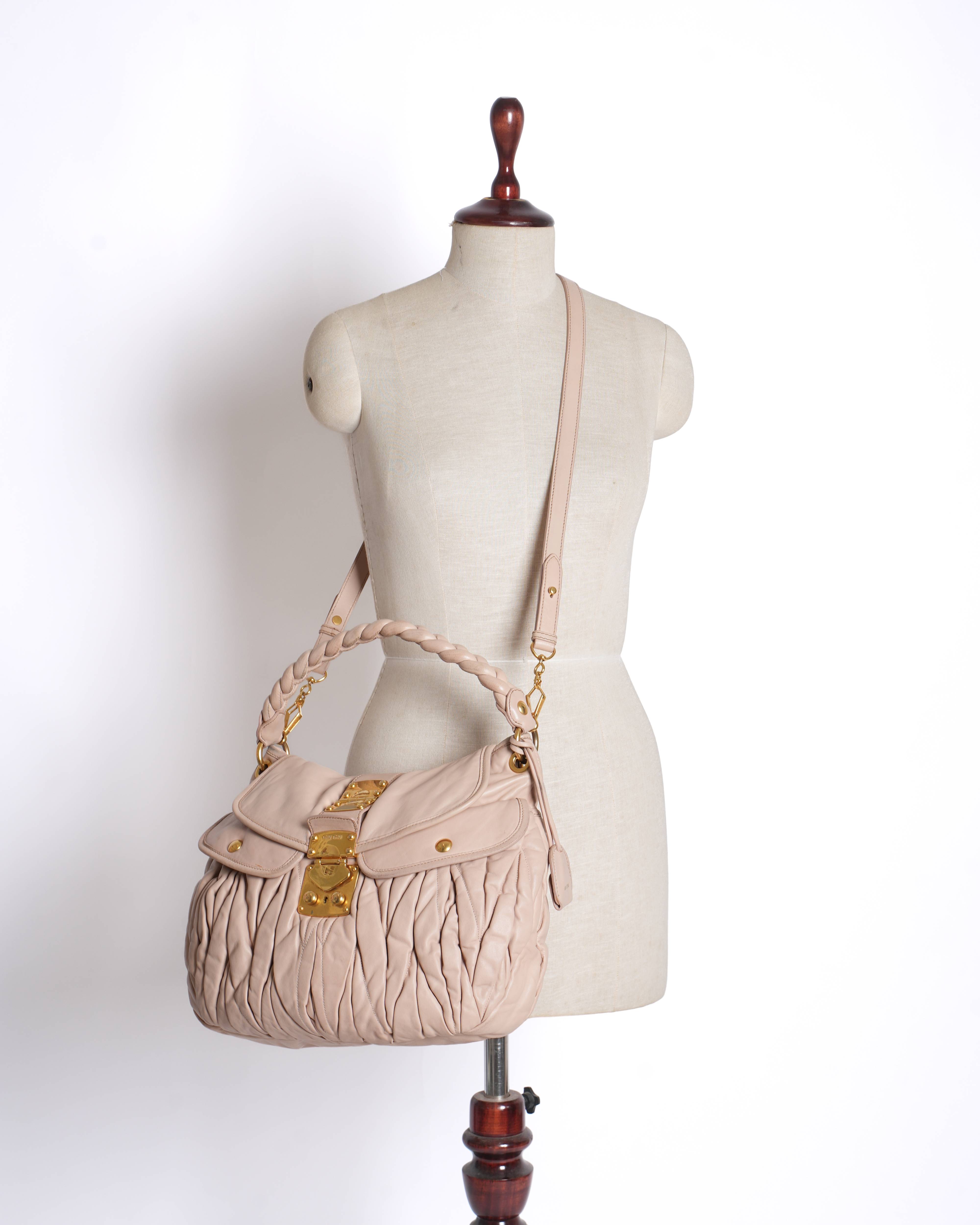 Miu miu coffer matelasse shoulder bag