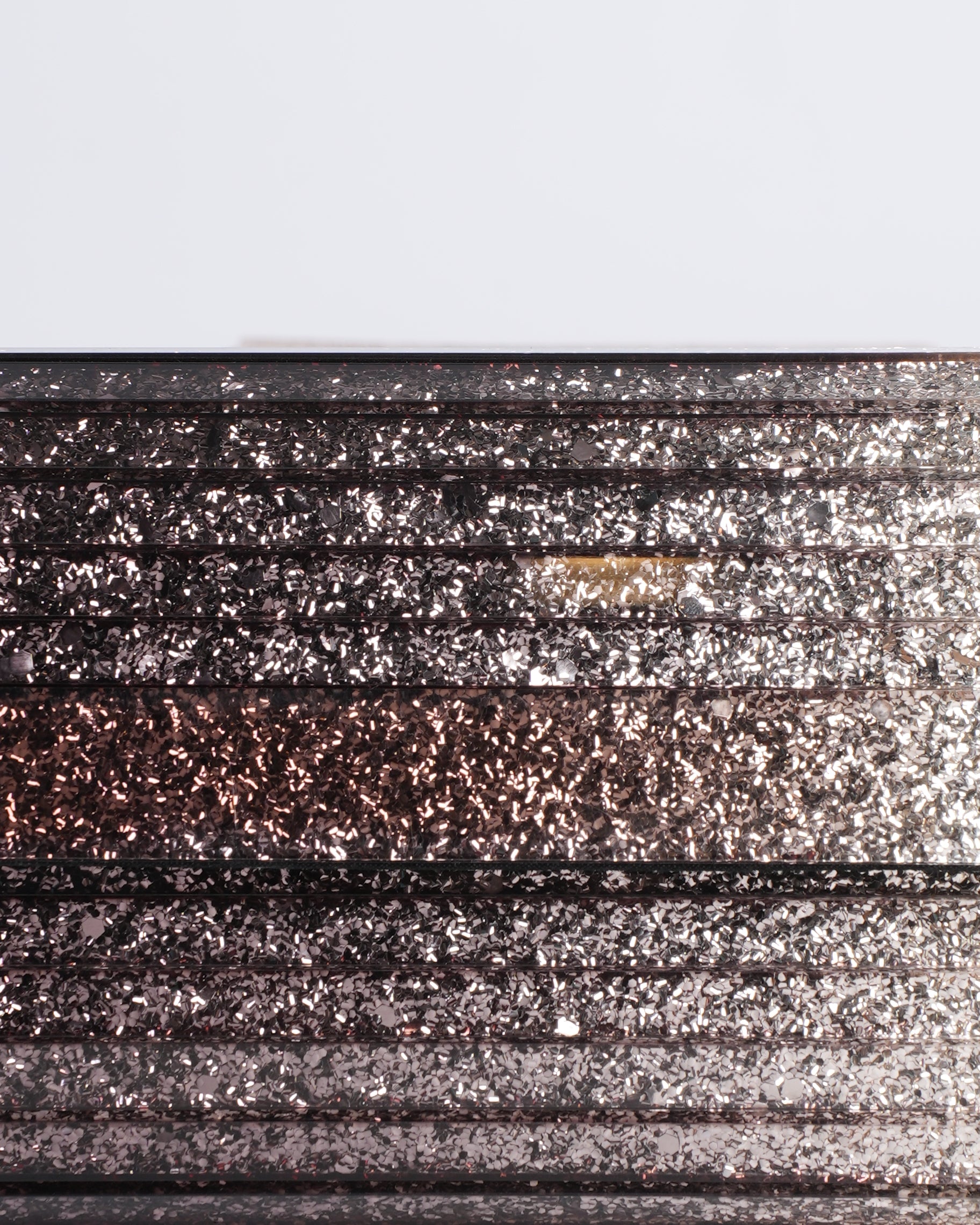 Jimmy Choo Acrylic Rectangular Glitter Clutch