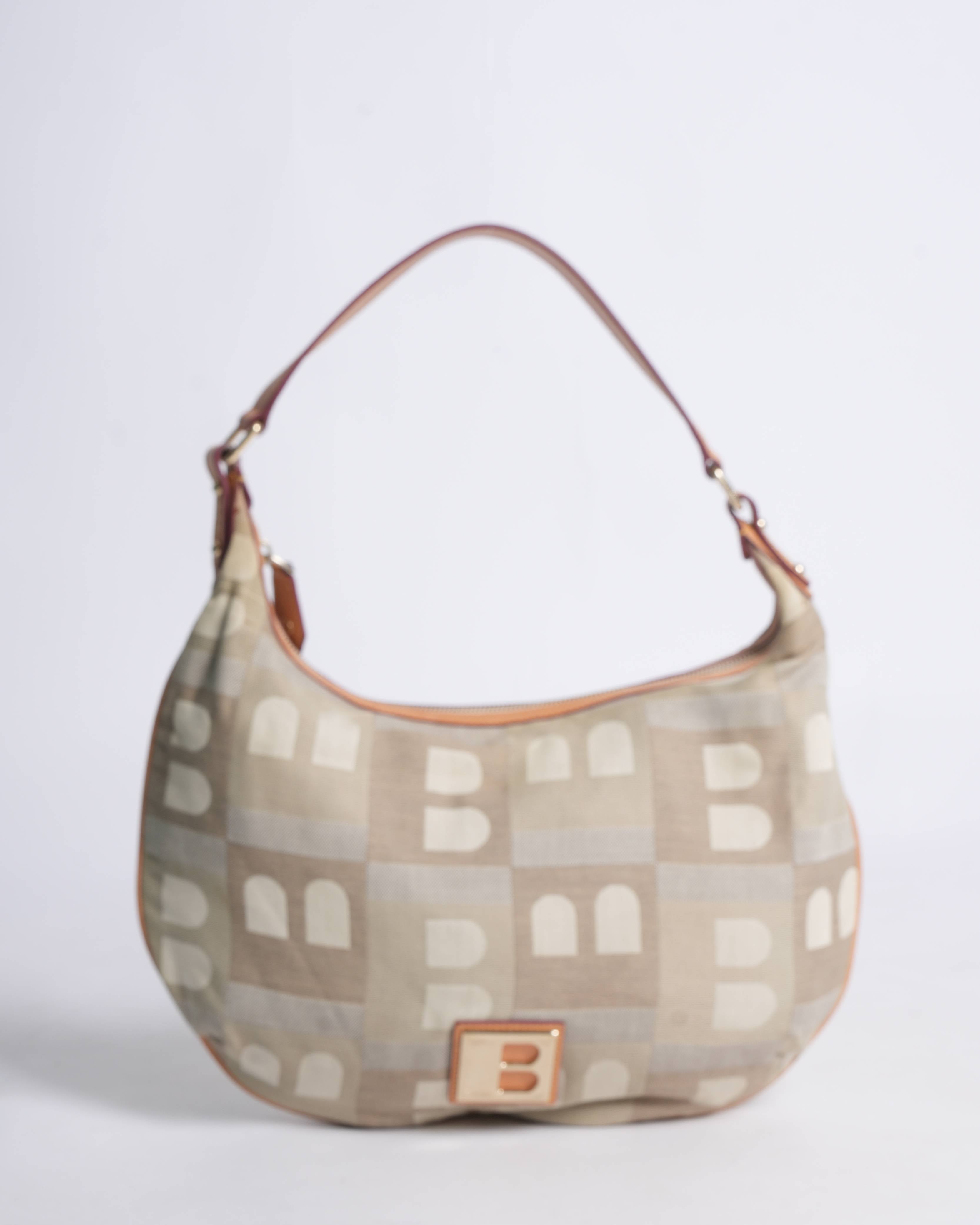 Bally vintage canvas shoulder bag