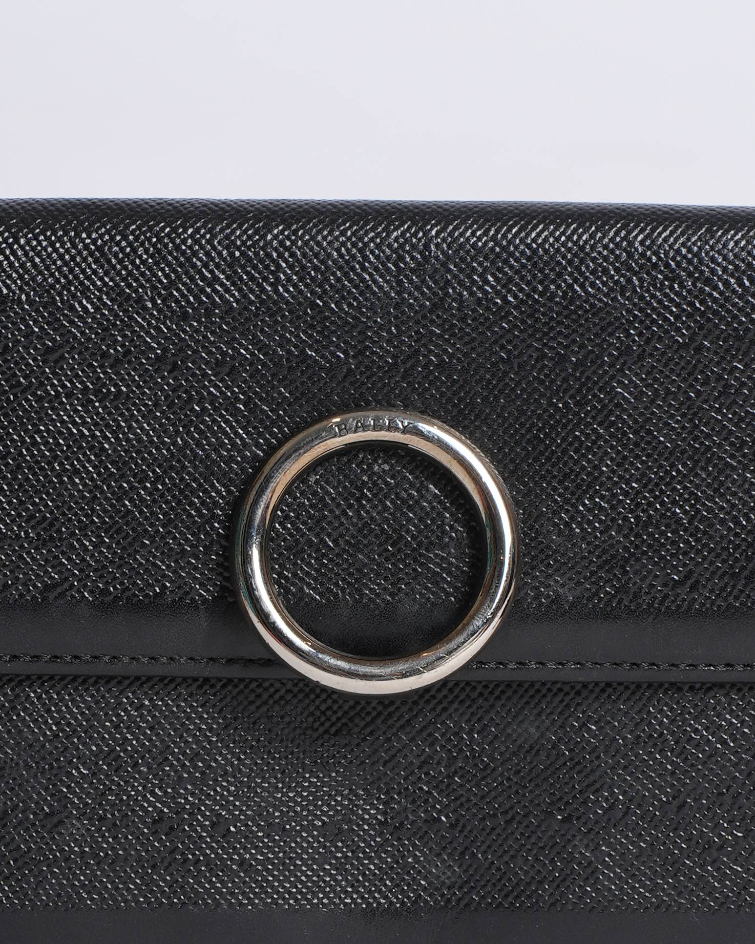 Bally long wallet with crossbody strap