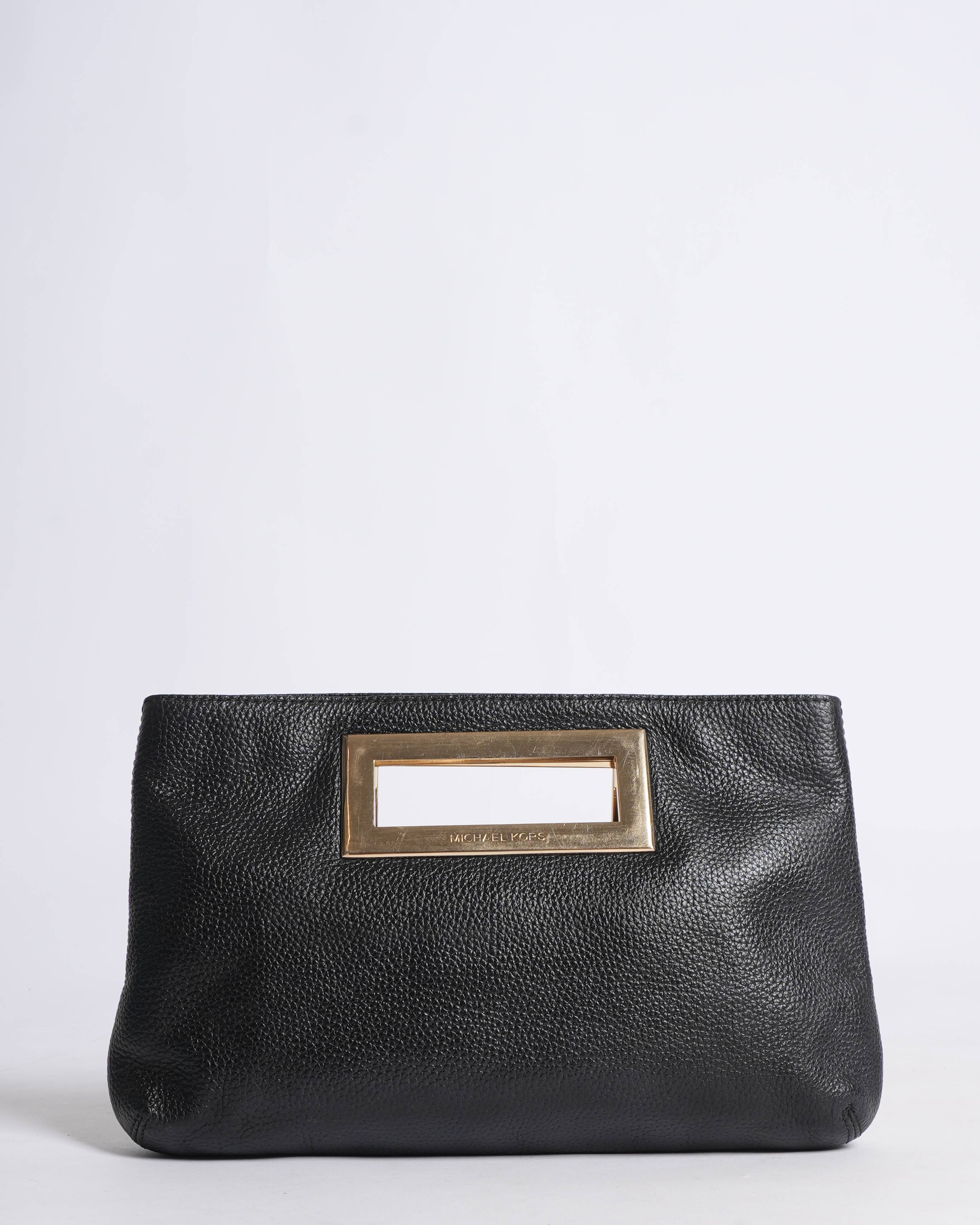 Michael Kors Black Grain Leather Handbag