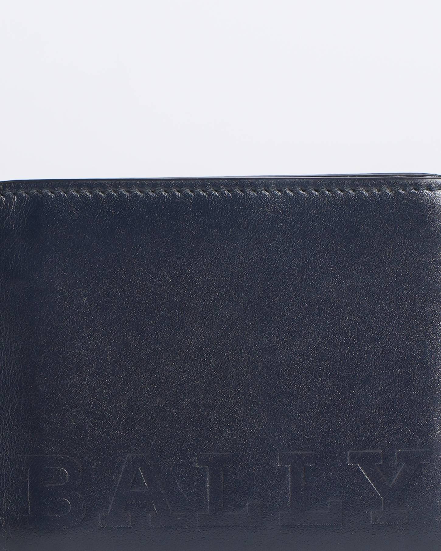 Bally Men's Wallet In Ink Blue