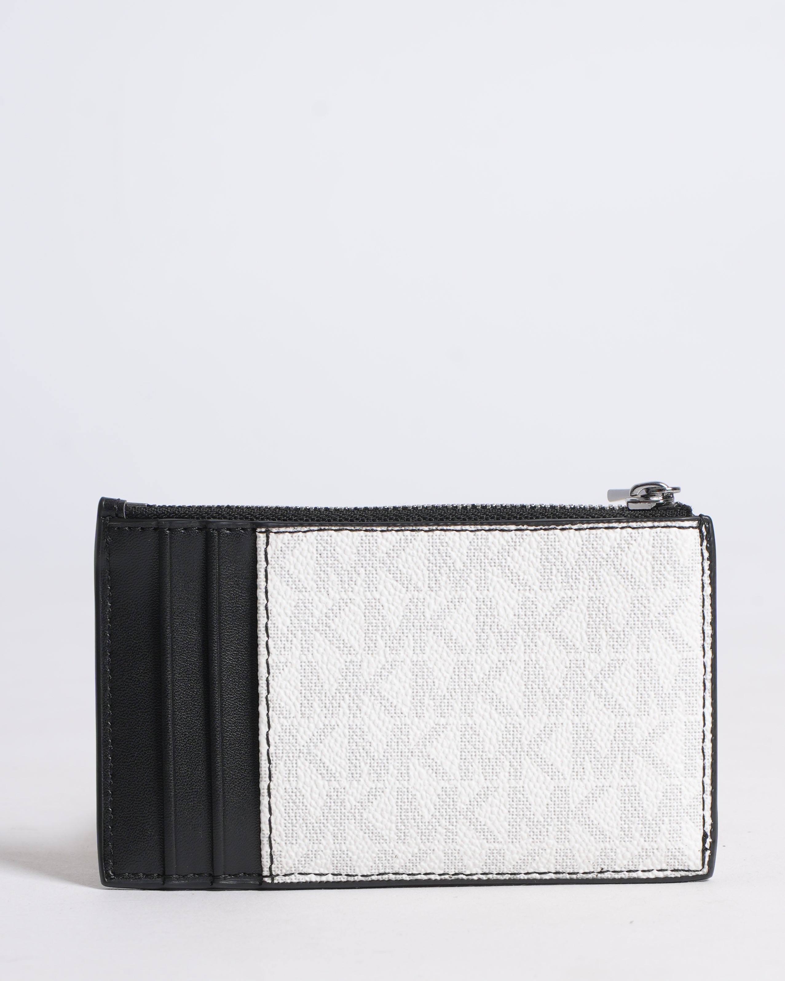 Michael Kors Card Holder in White and Black
