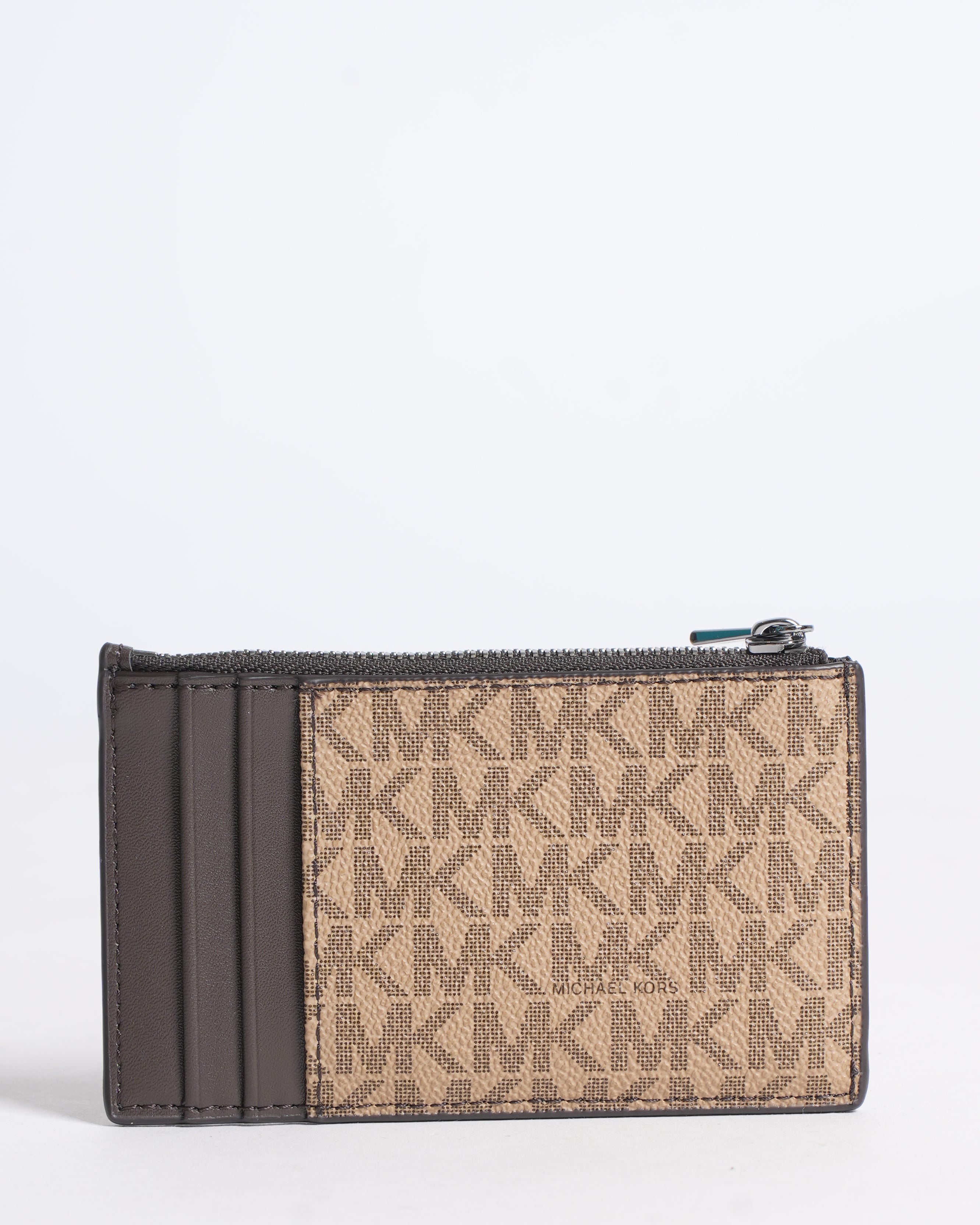 Michael Kors Card Holder In beige and brown