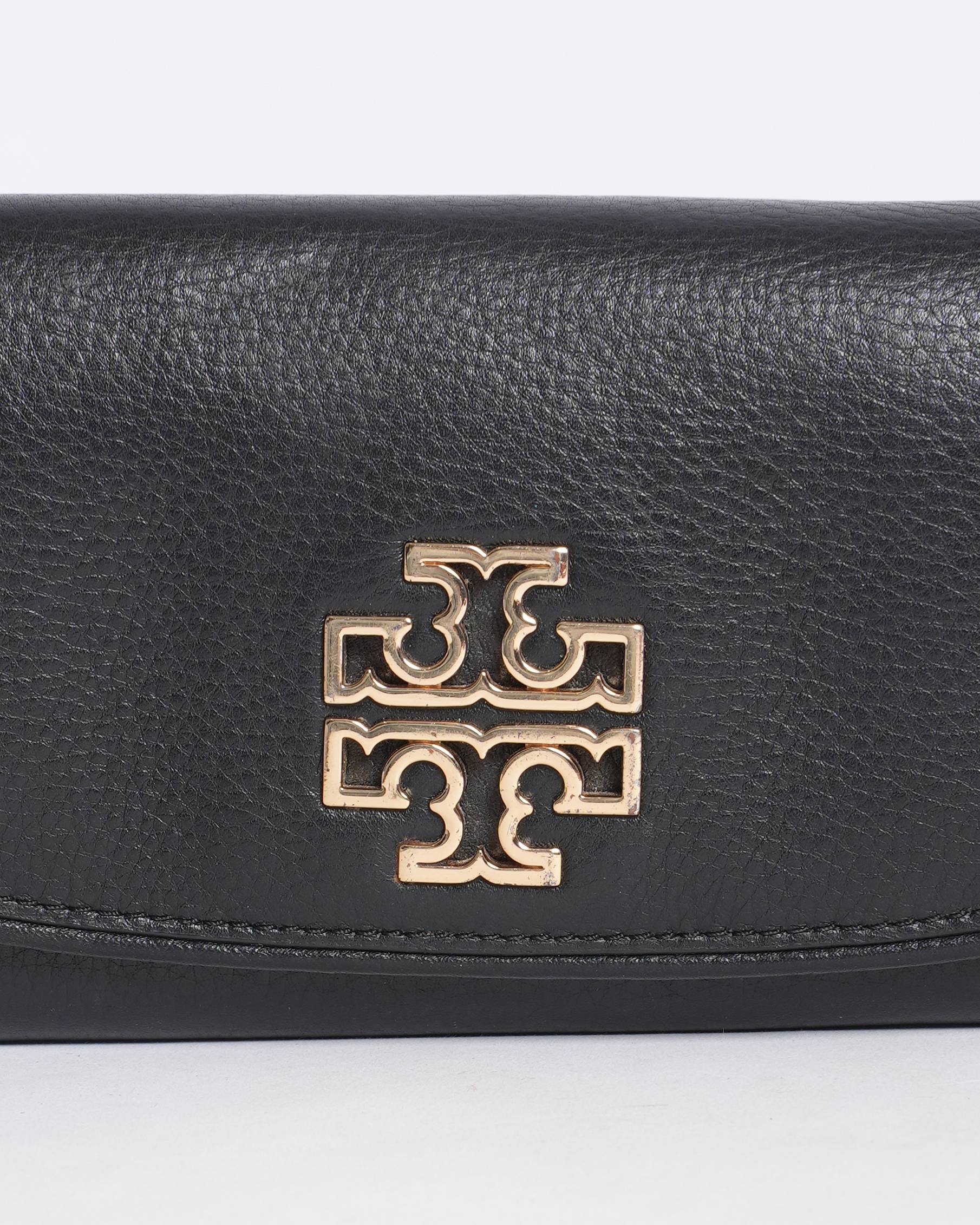 Tory Burch Flap Wallet In Black
