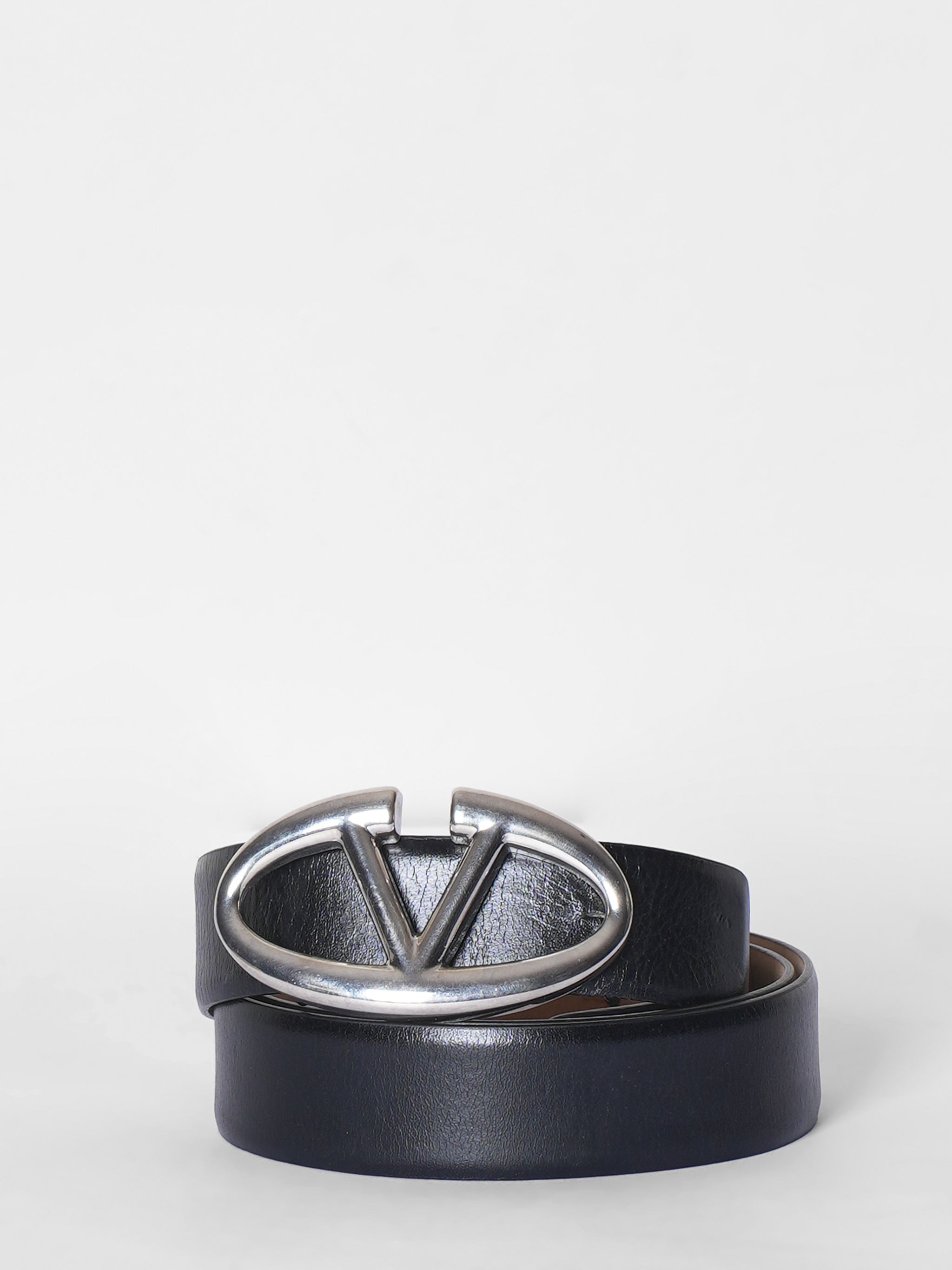 Valentino Womens Patent Leather Belt