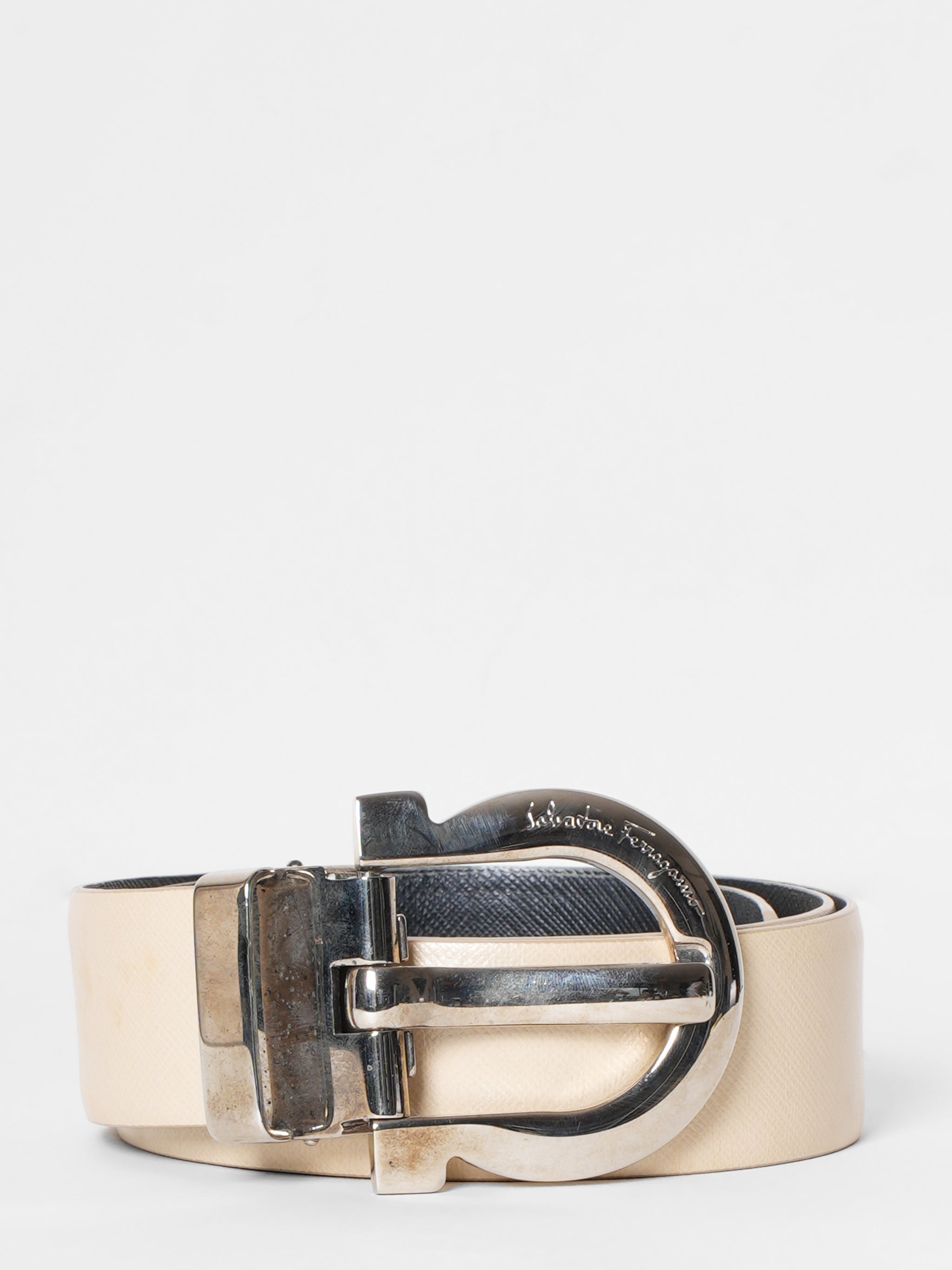 Salvatore Ferragamo Beige Belt