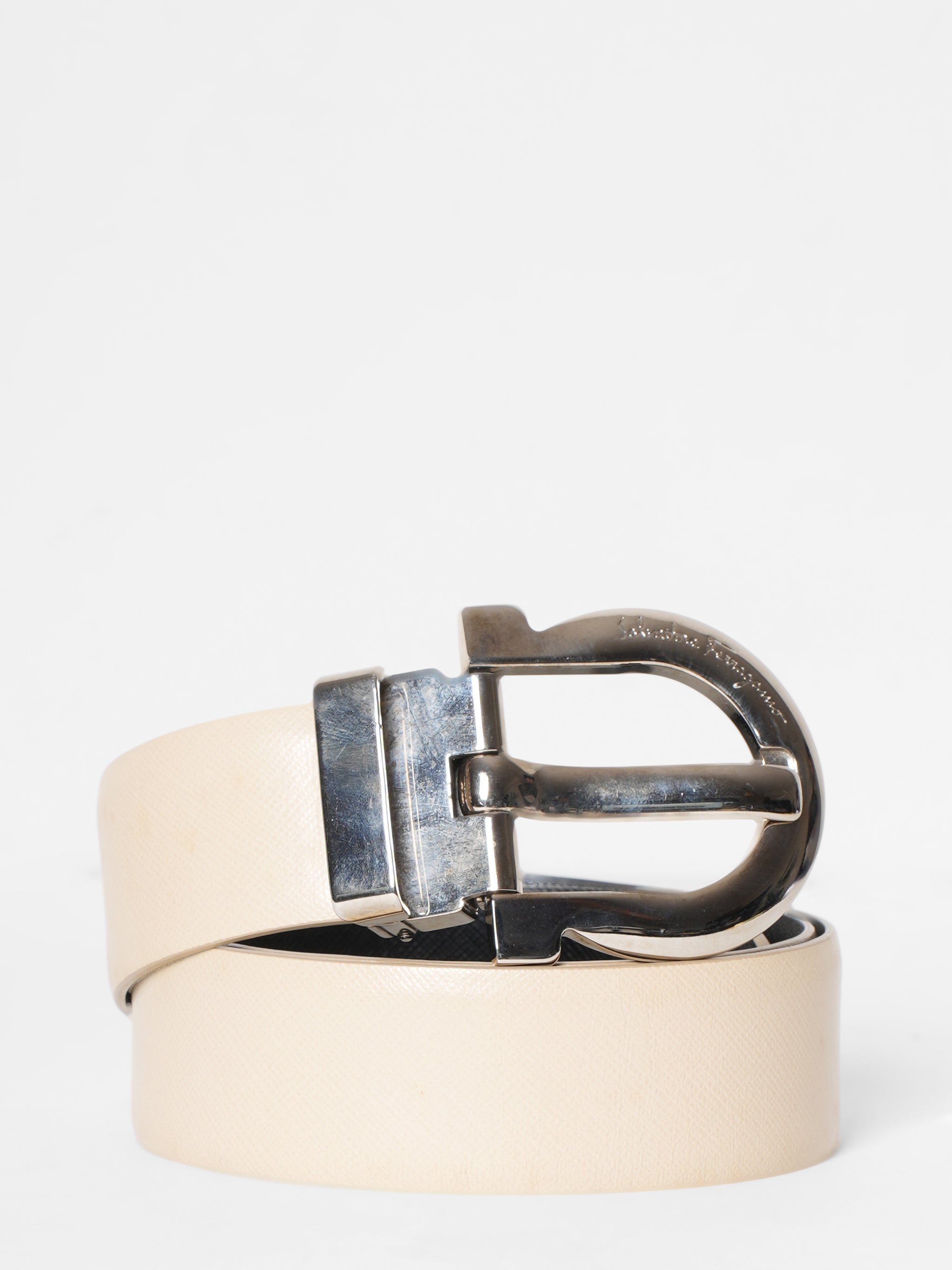Salvatore Ferragamo Beige Belt