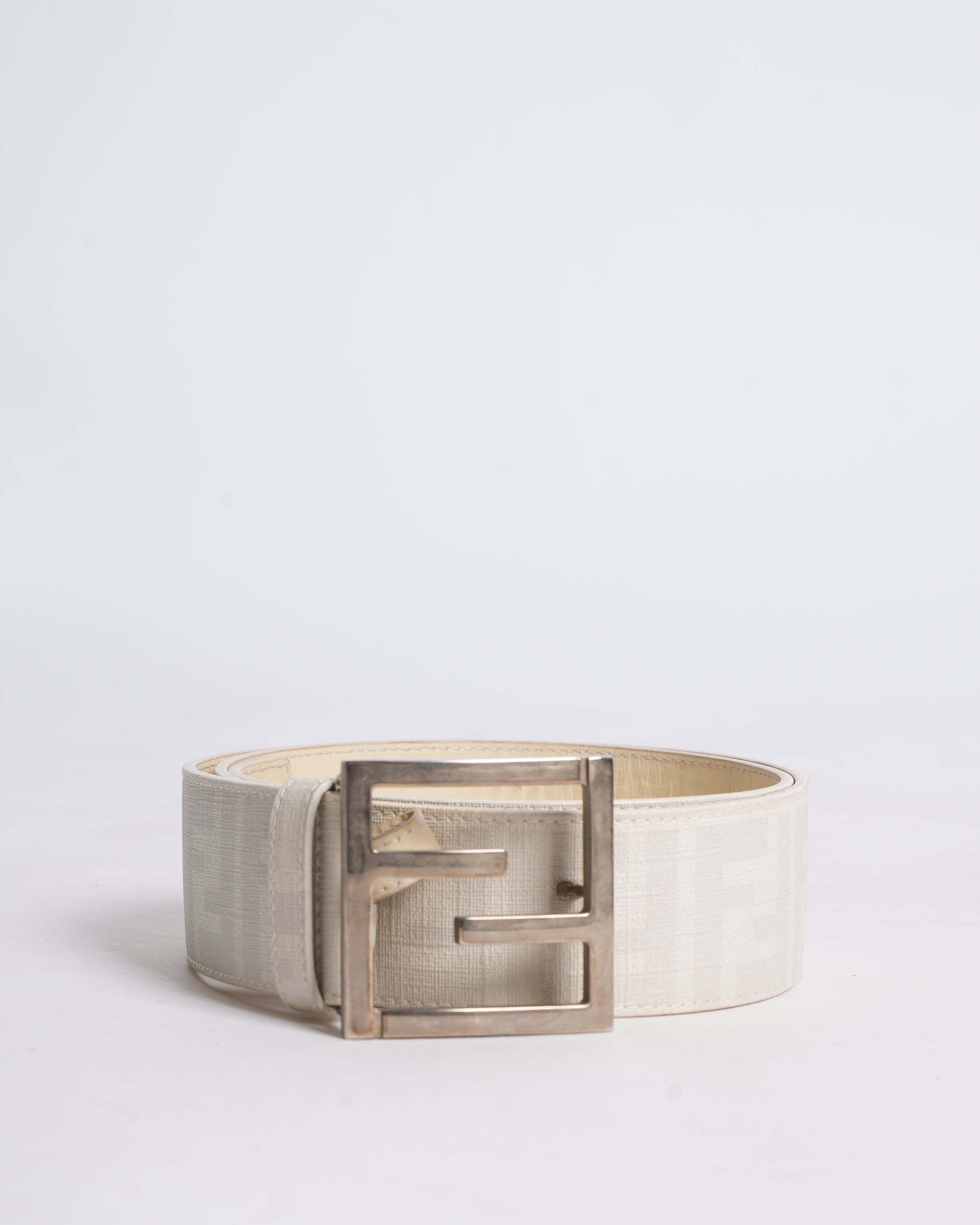 Fendi Men's Reversible Belt In Monogram Canvas