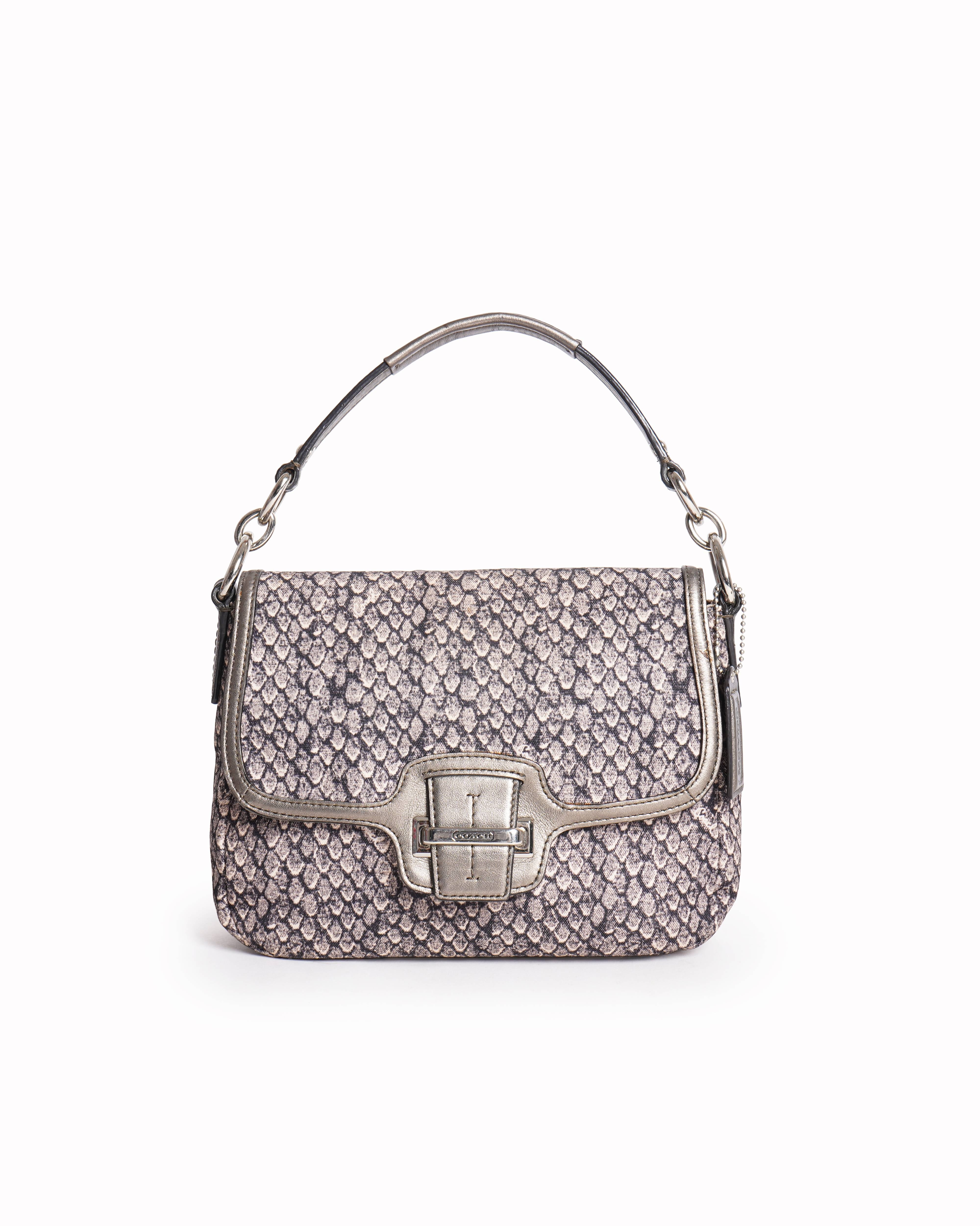 Coach taylor snake flap crossbody bag