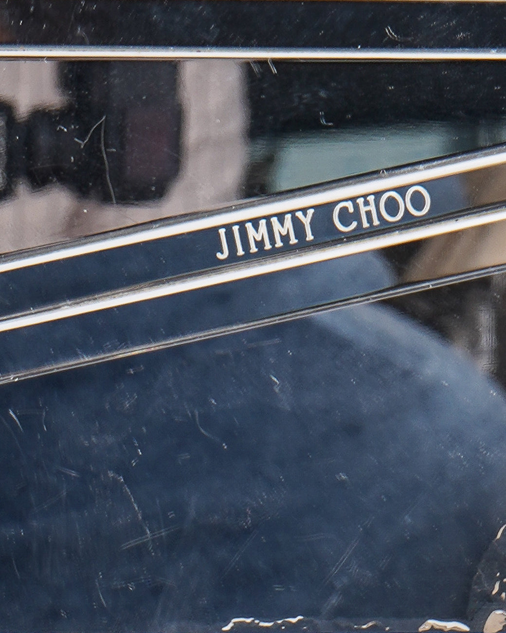 Jimmy Choo Acrylic Crossbody Bag In Silver Tone