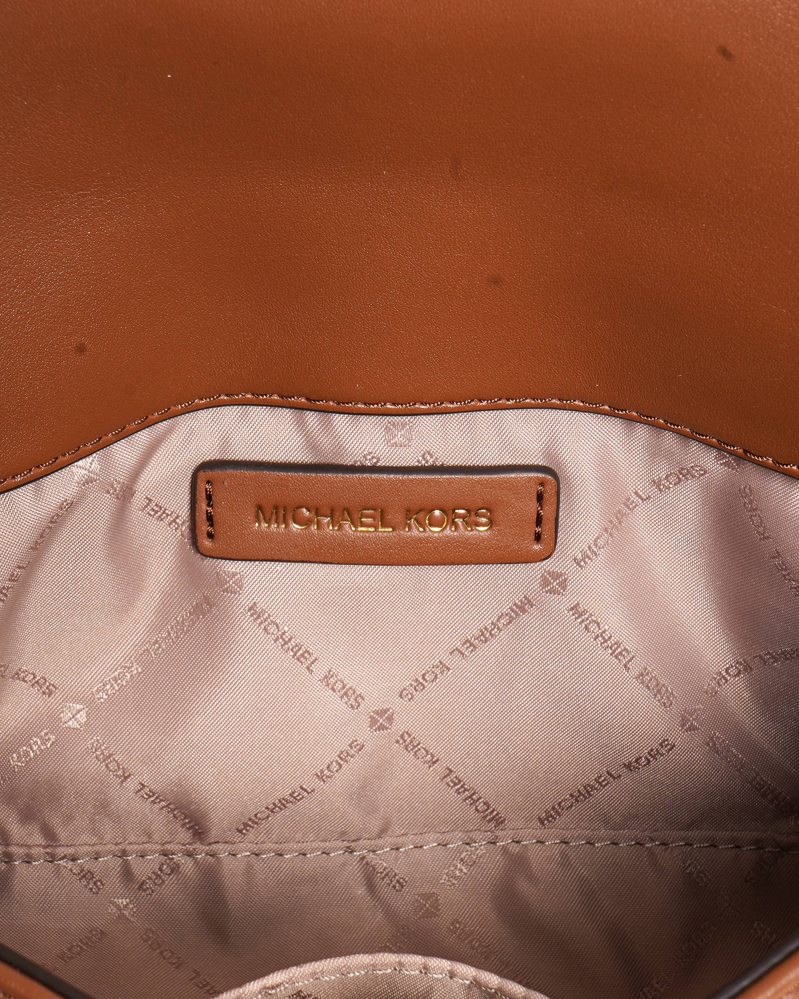 Michael Kors Quilted Shoulder Bag In Brown