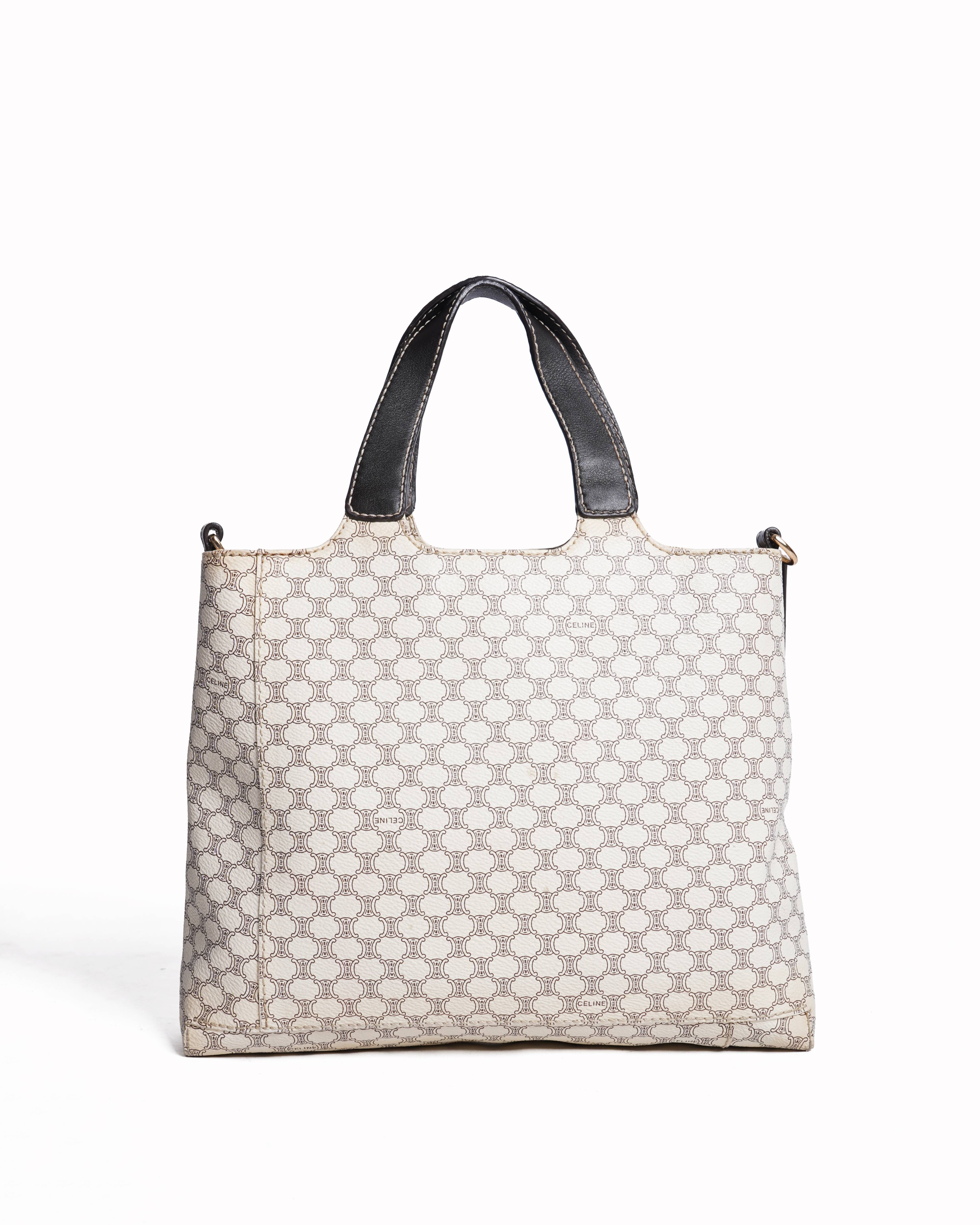 Celine Macadam Canvas & Leather tote bag