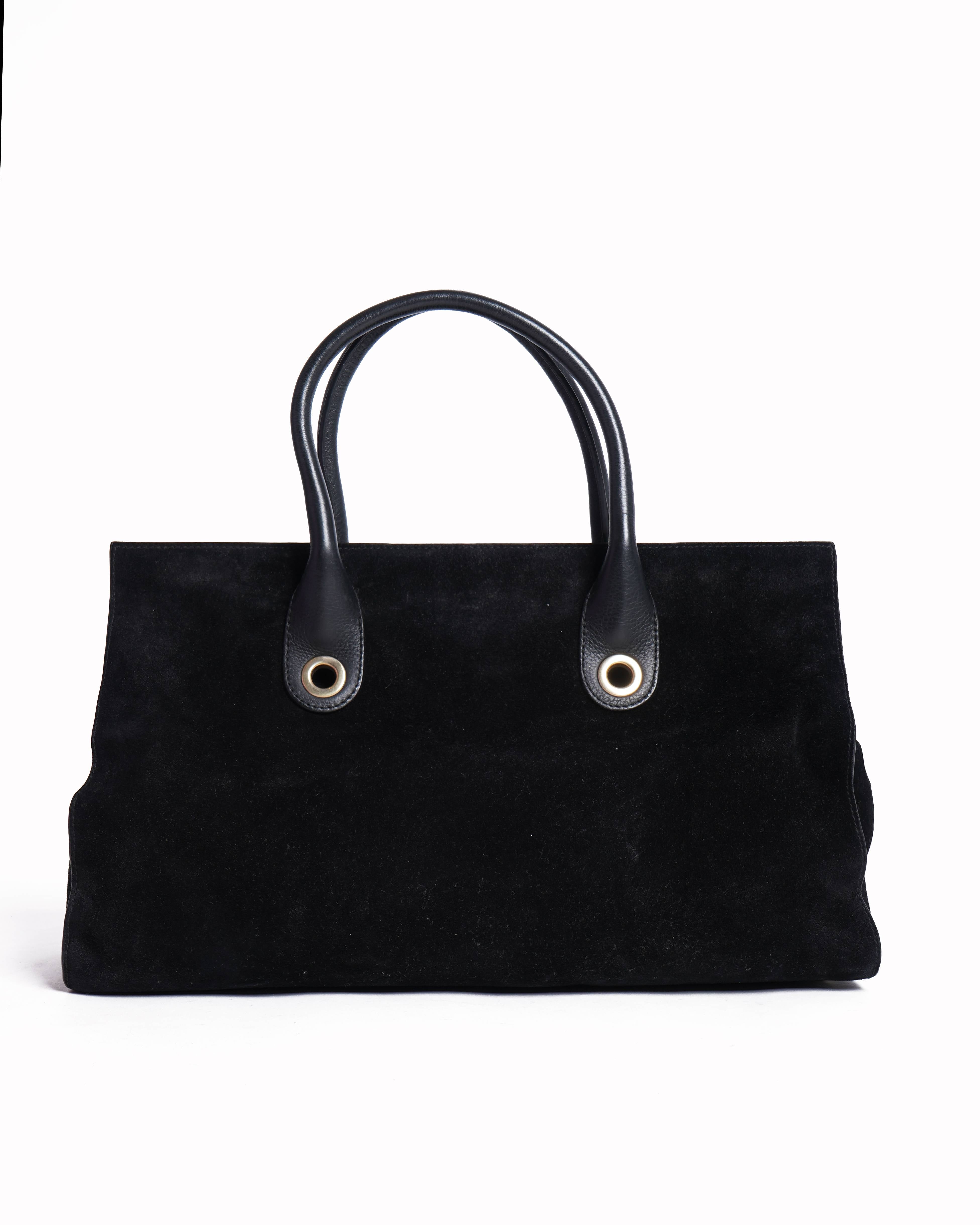 Jimmy choo riley tote in black