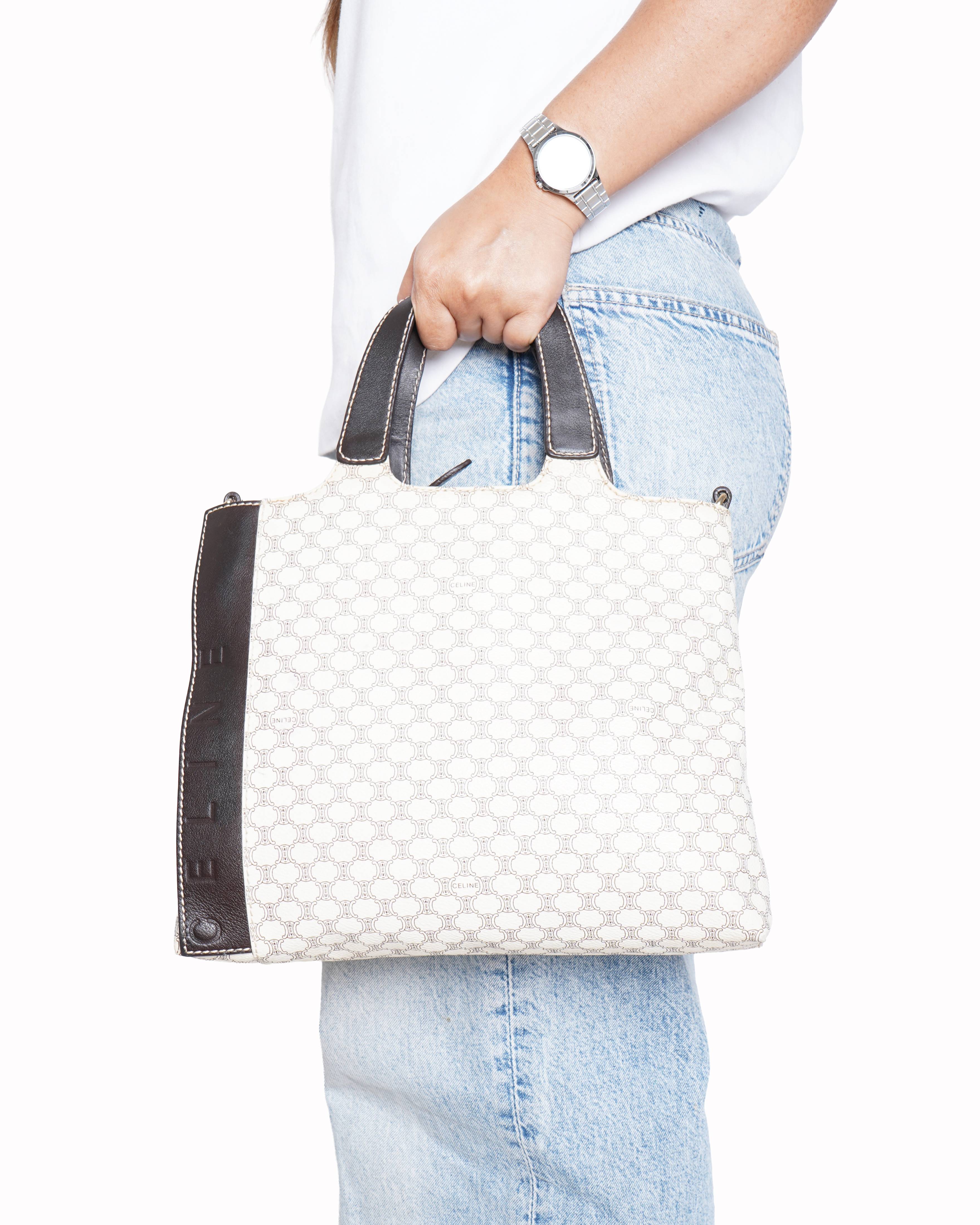 Celine Macadam Canvas & Leather tote bag