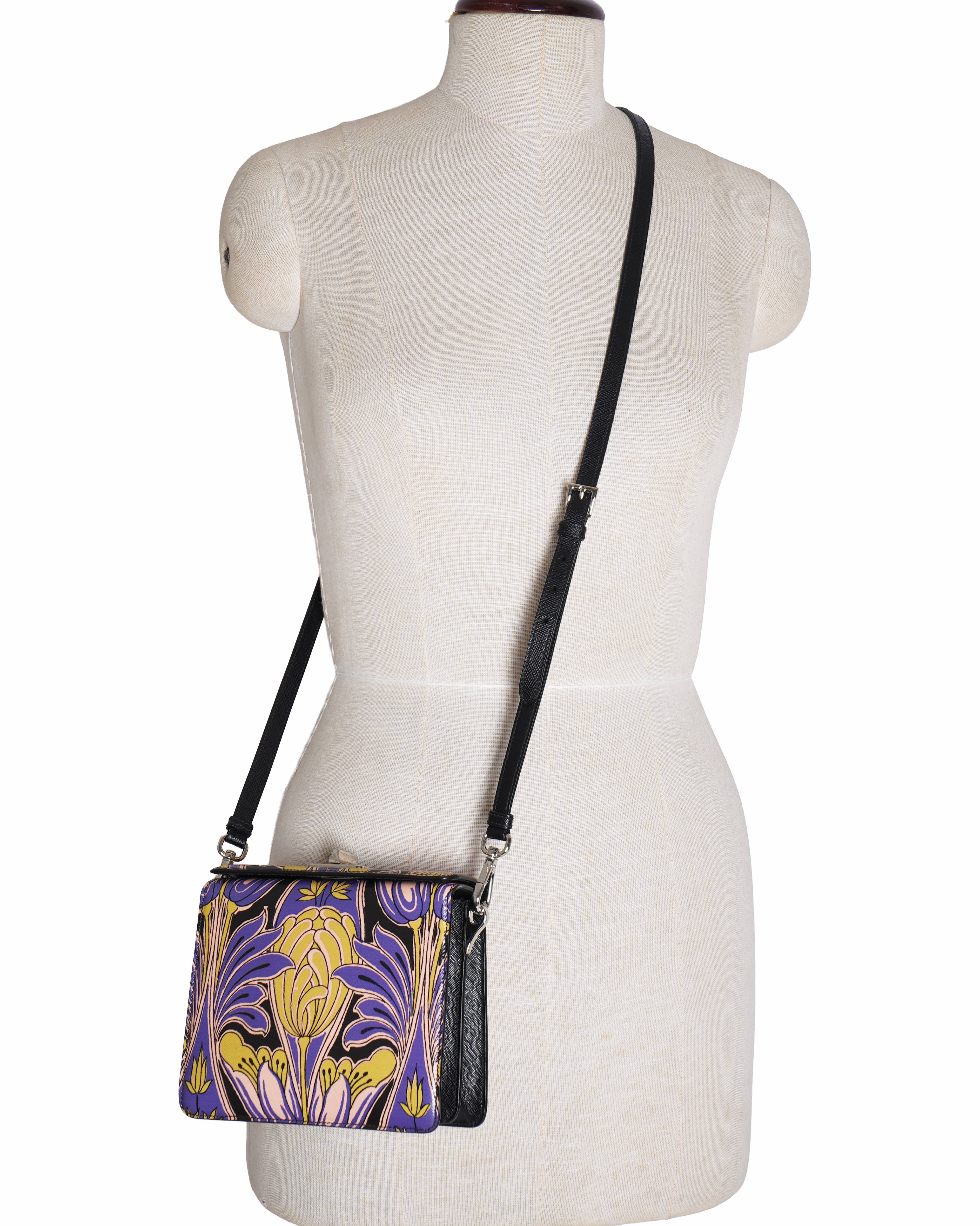 Prada Saffiano Stampato Mini Crossbody Bag