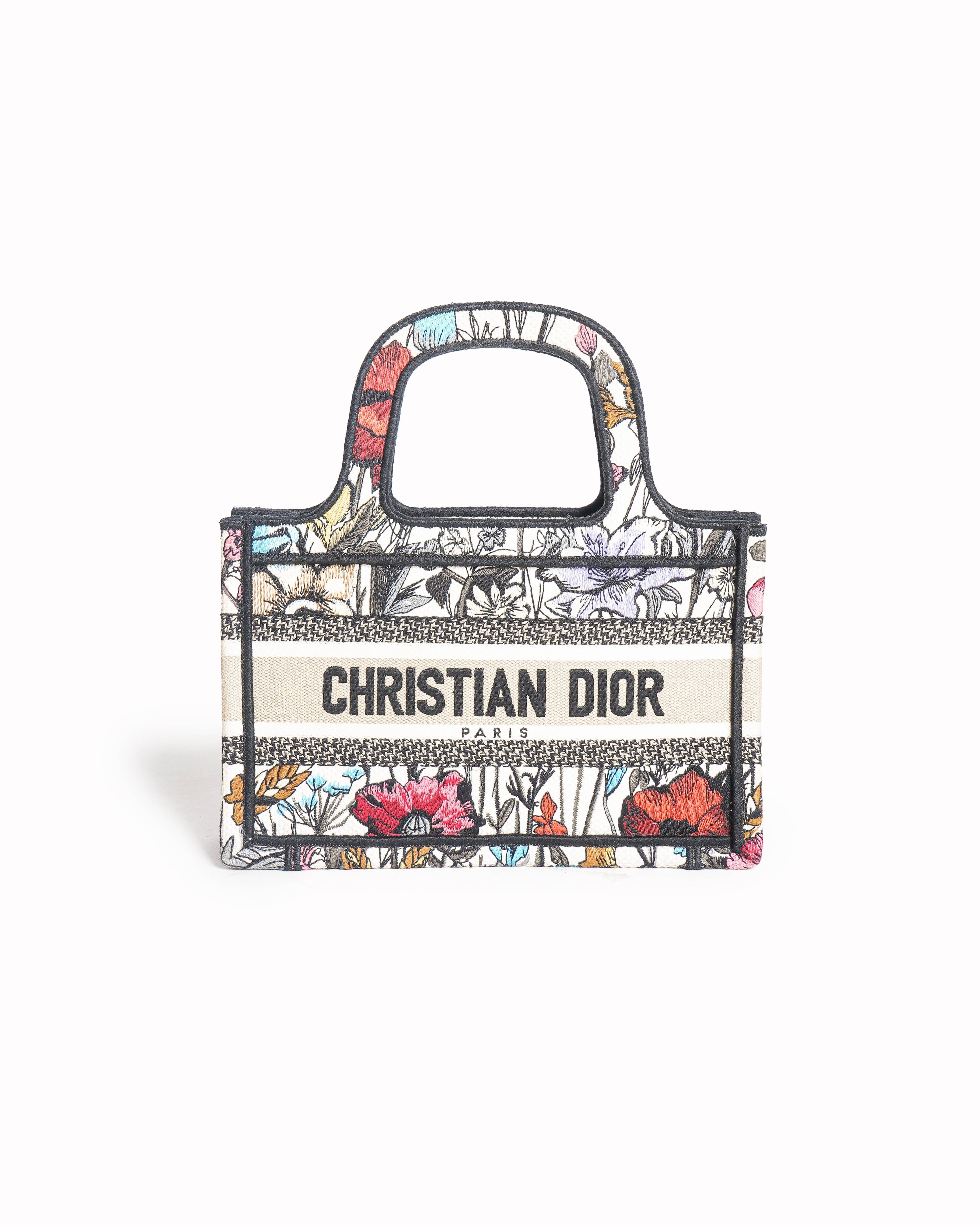 Christian Dior Embroidered Mini Book Tote