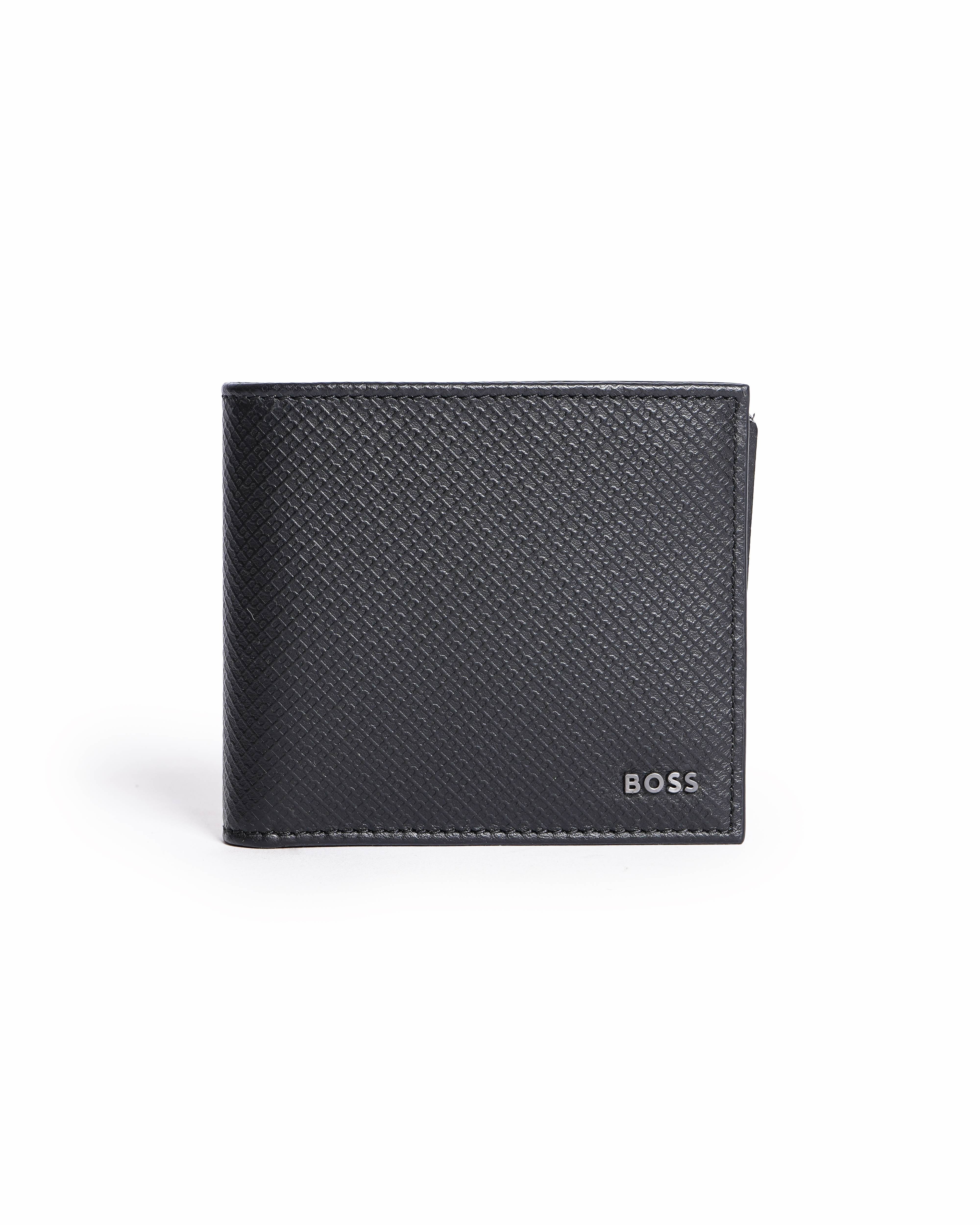 Boss Leather Wallet Black