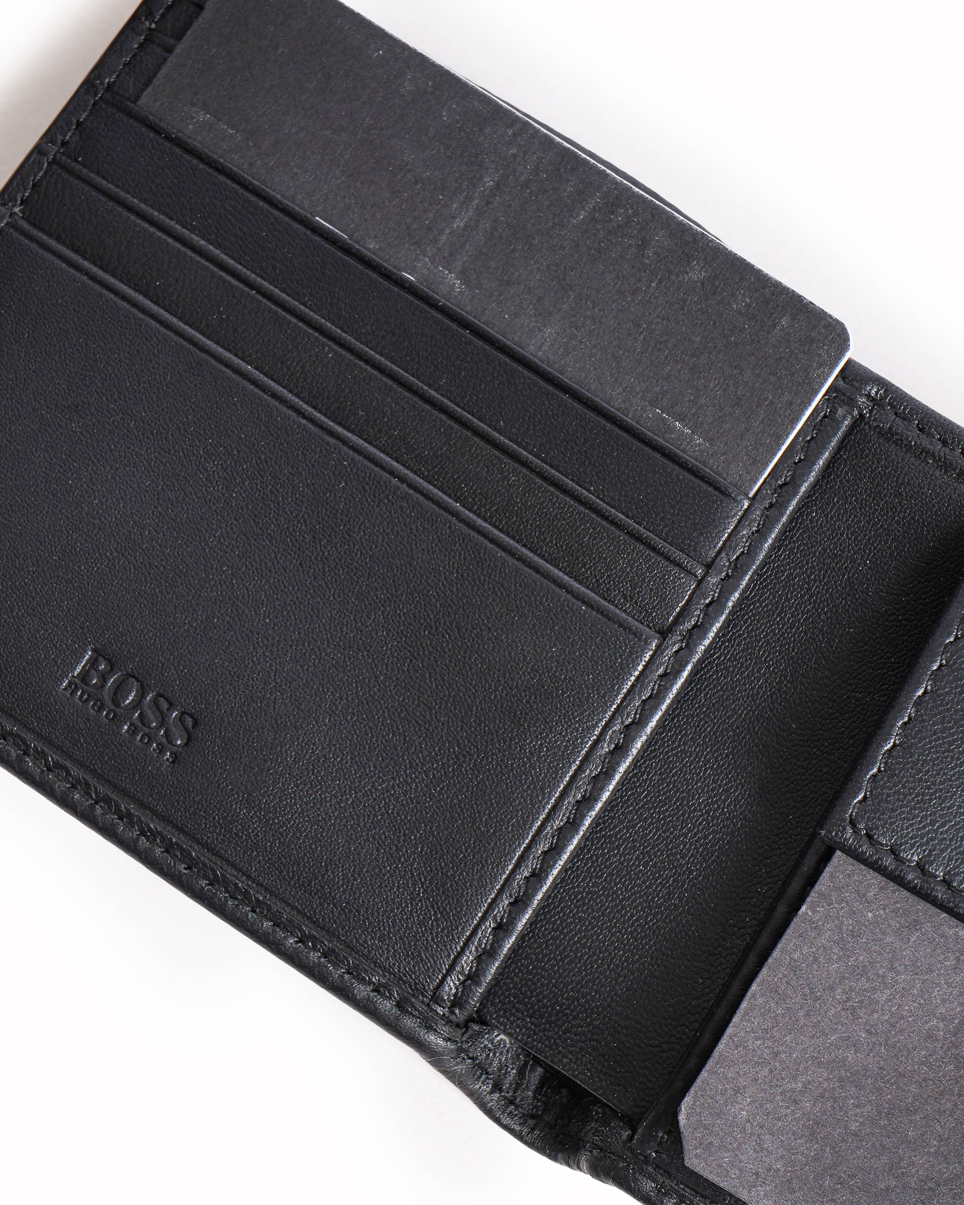 Boss Leather Wallet Black