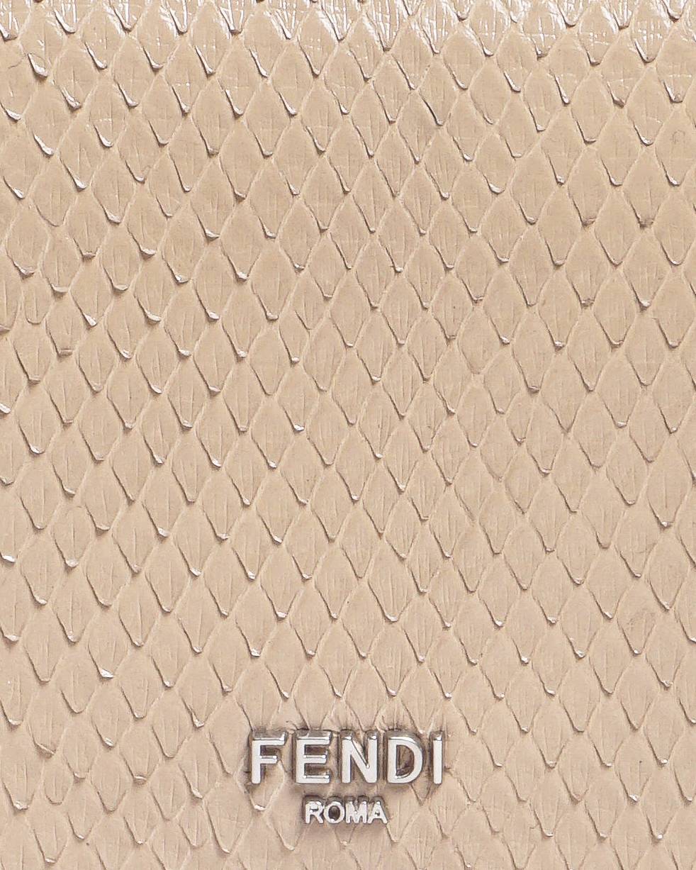 Fendi First Sight Pitone Panamera Beige Python Leather Shoulder Bag