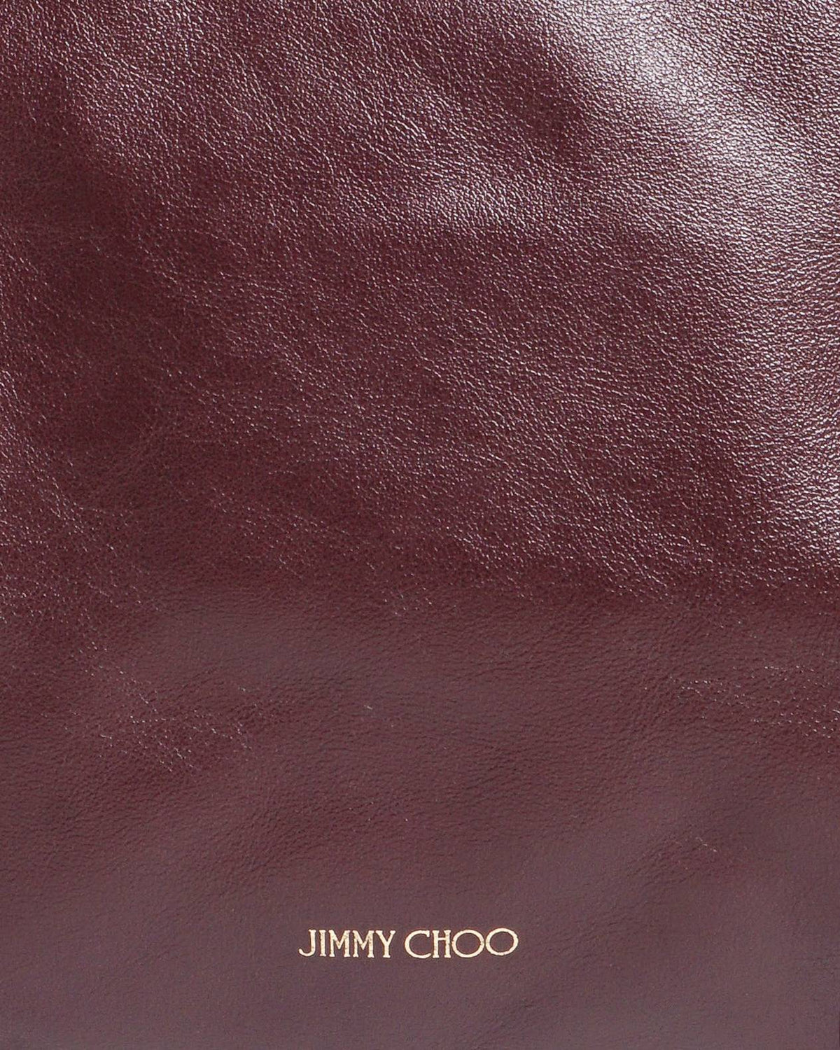 Jimmy Choo Deep Burgundy Leather Solar Chain Hobo Shoulder Bag