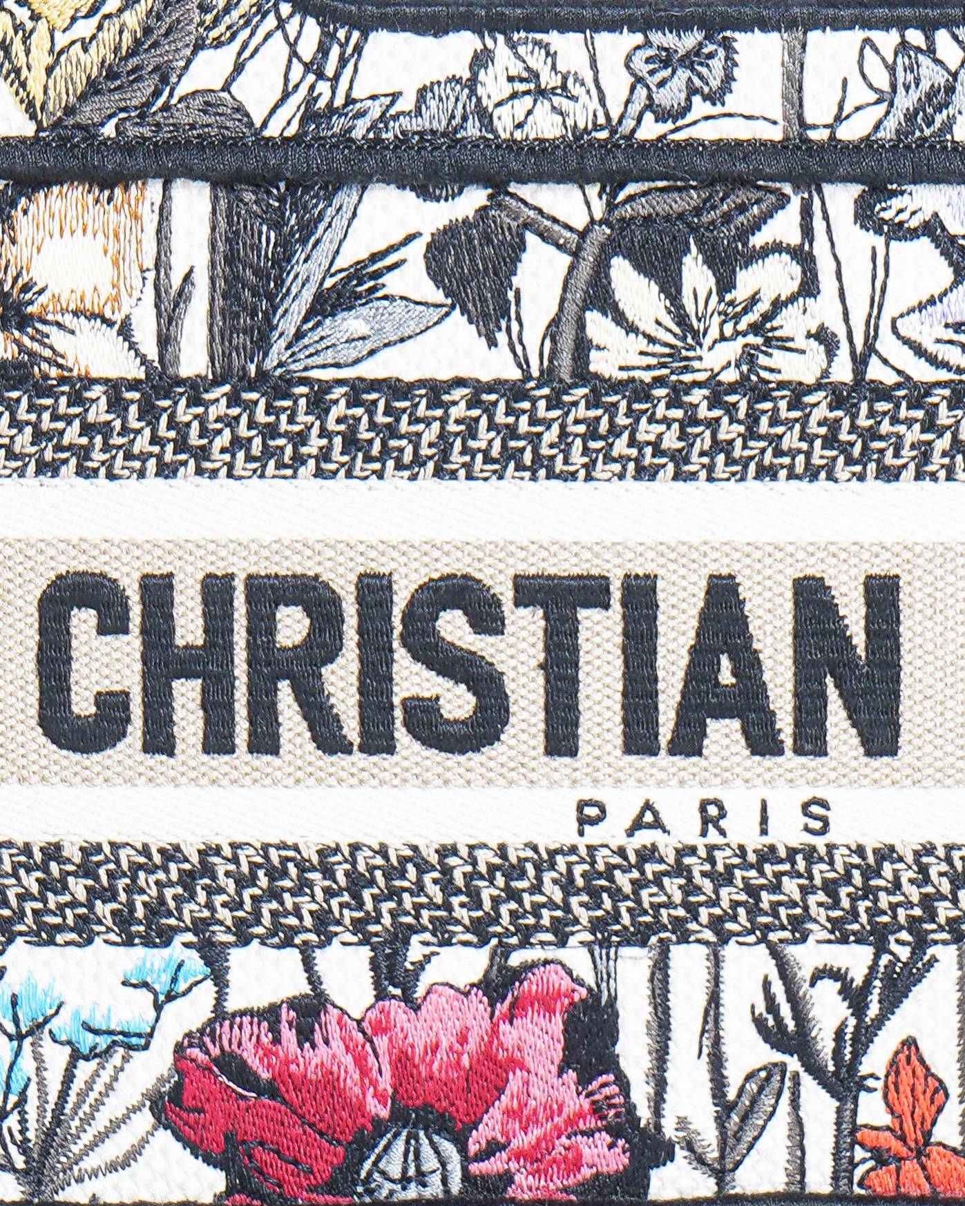 Christian Dior Embroidered Mini Book Tote