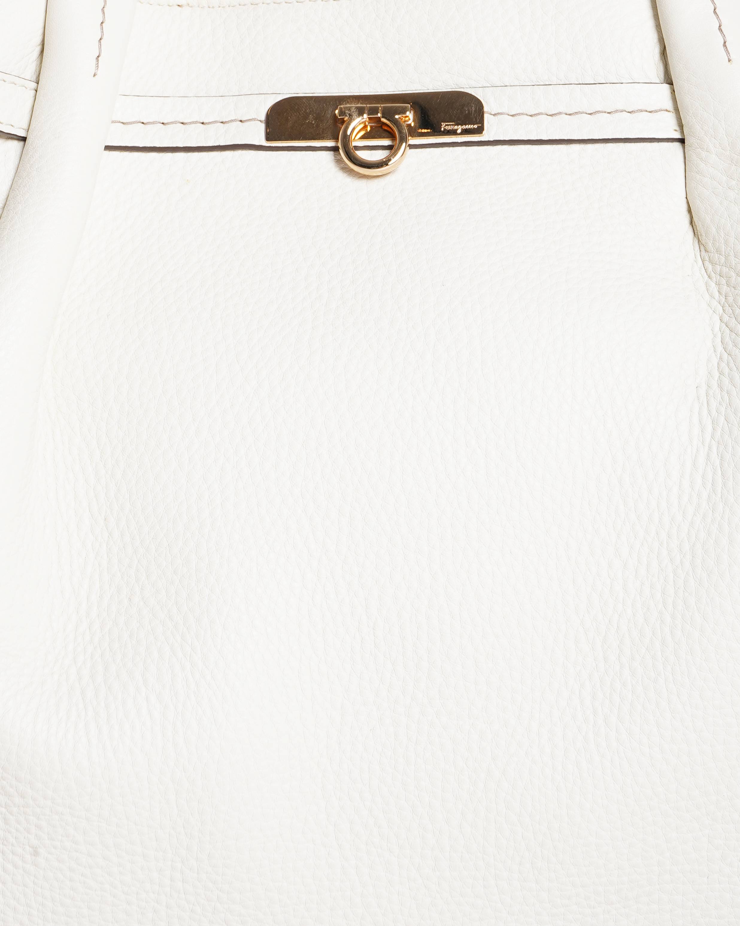 Salvatore Ferragamo white Tote Bag Handbag